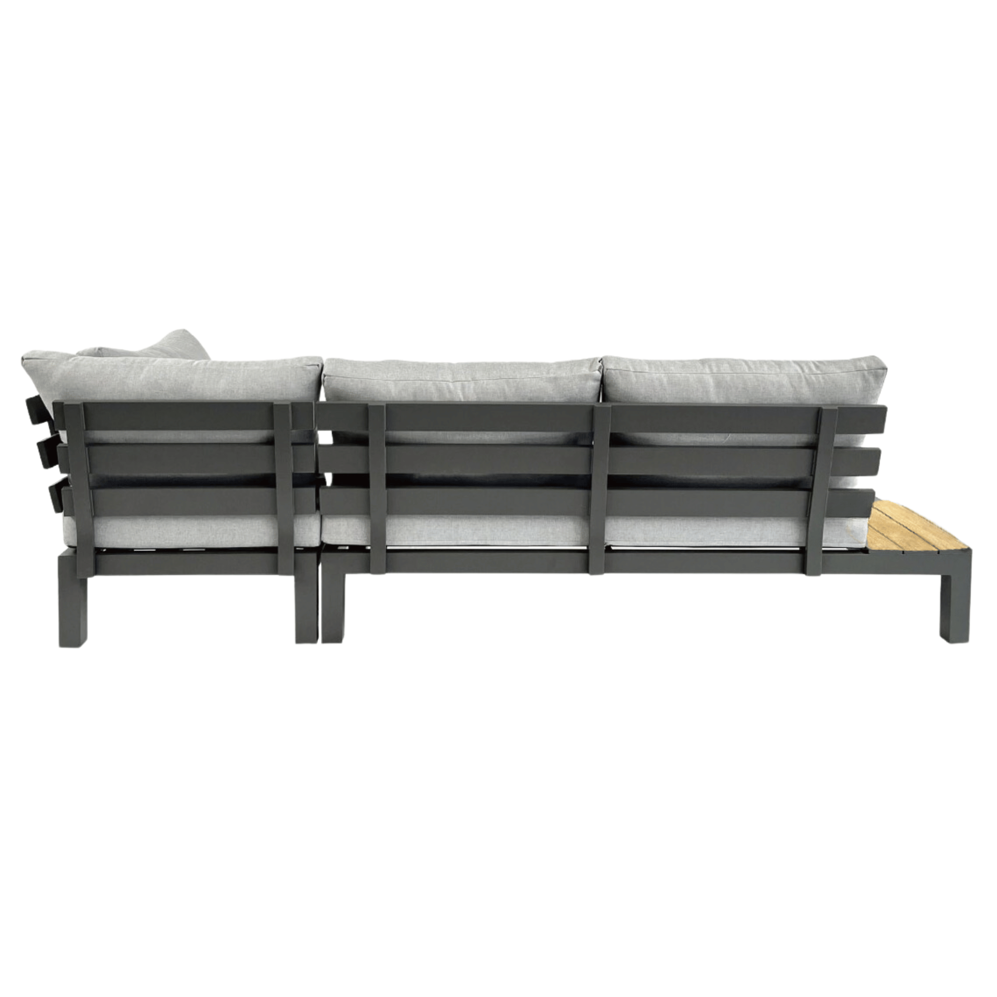 Vita Chaise Outdoor Lounge & Coffee Table Setting (left-hand chaise)