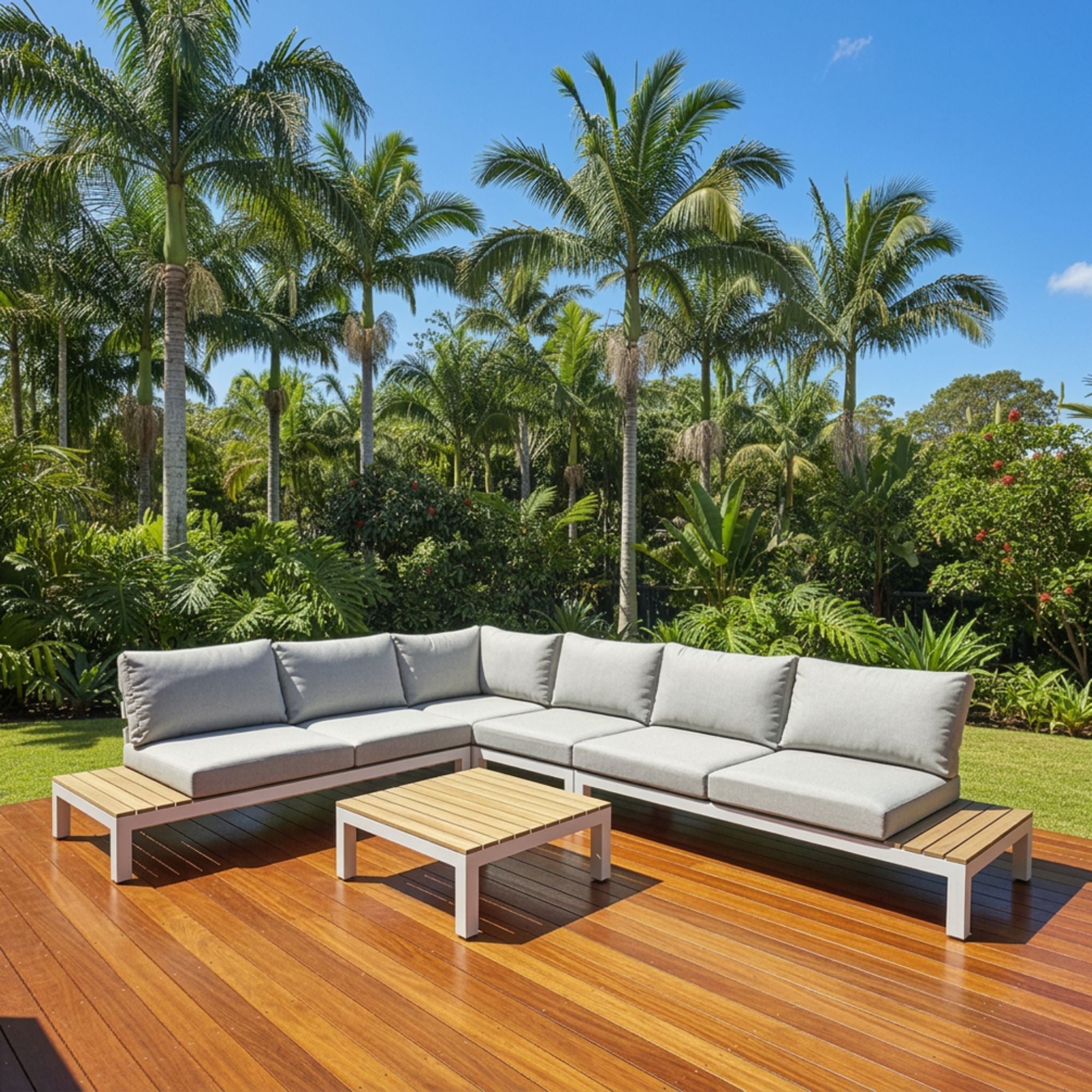 Vita Corner Lounge Setting with 81cm Coffee Table