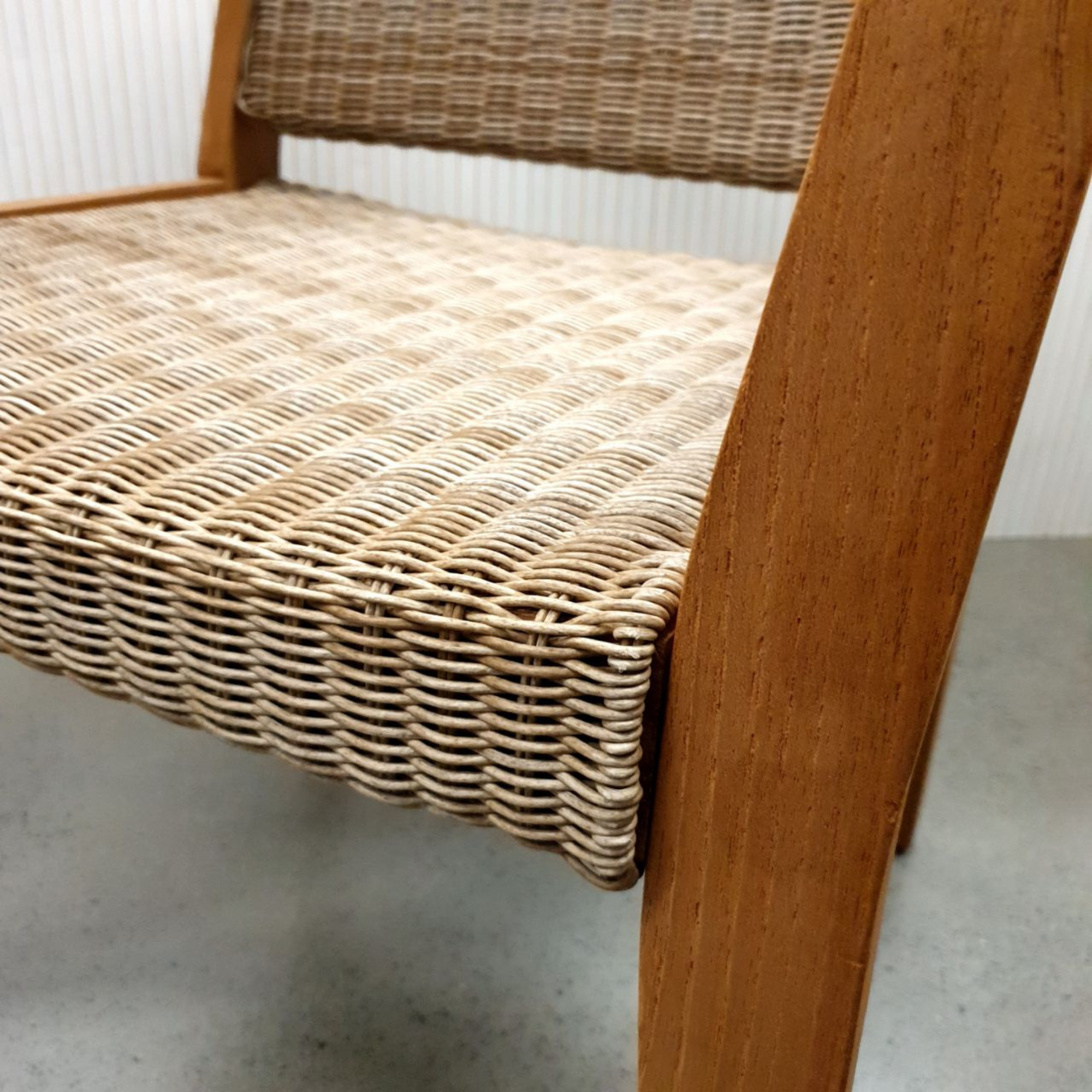 Winton Wicker Outdoor Dining Chair - irish coffee