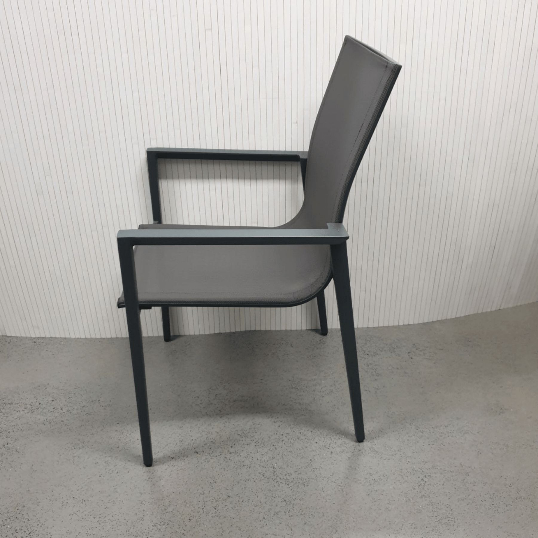 Amanda outdoor dining chair - charcoal - Lume Outdoor Living