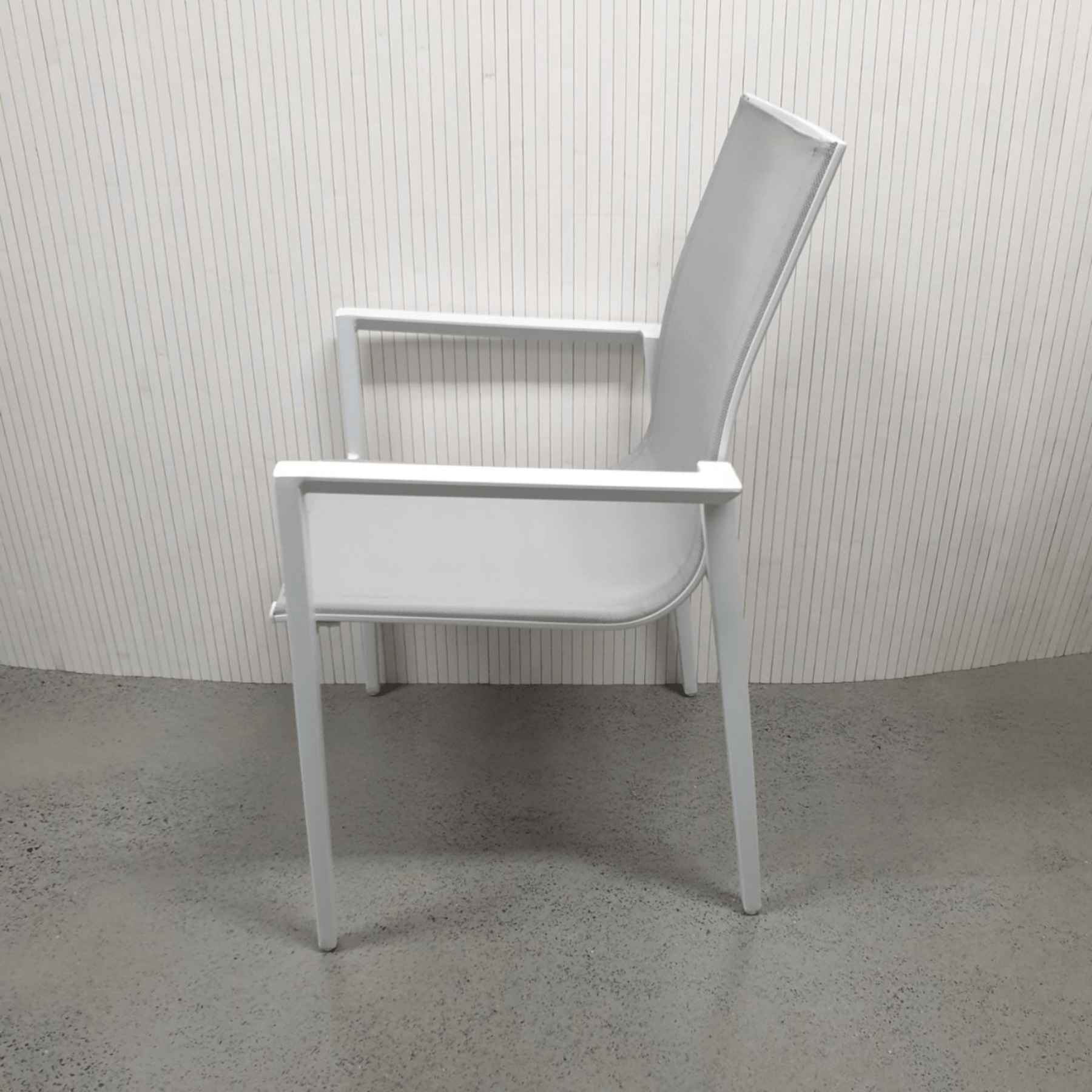 Amanda outdoor dining chair - white - Lume Outdoor Living