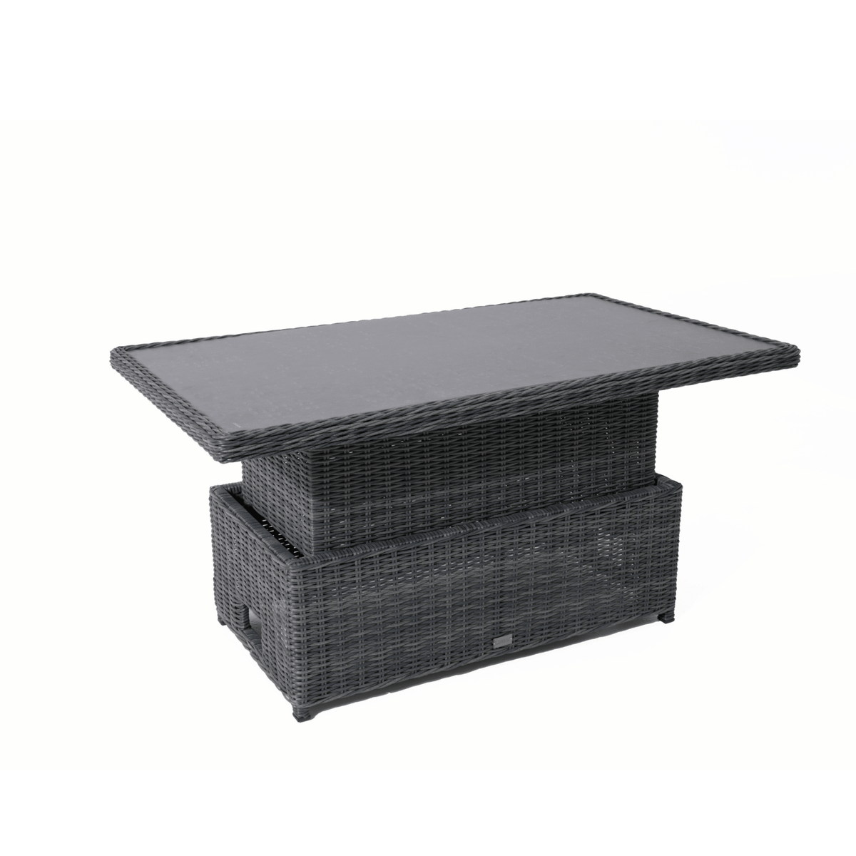 Anglesea Adjustable Height 140x80cm Table - Castle Grey - Lume Outdoor Living