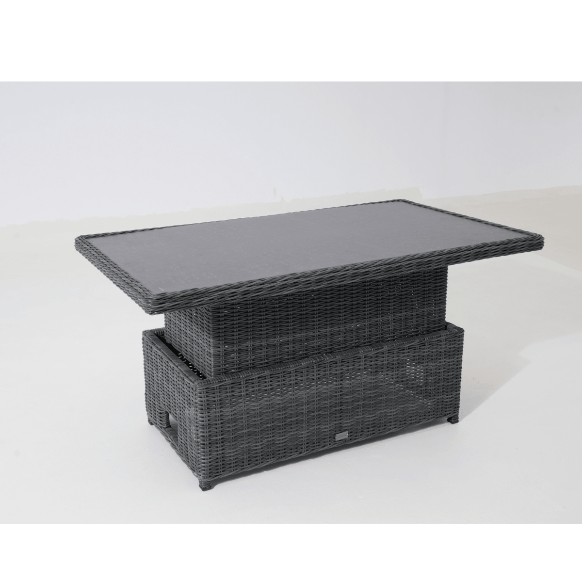 Anglesea Adjustable Height 140x80cm Table - Castle Grey - Lume Outdoor Living