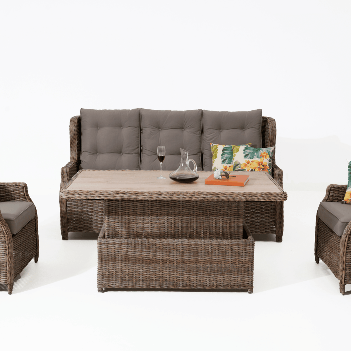 Anglesea Adjustable Height 140x80cm Table - Marina - Lume Outdoor Living