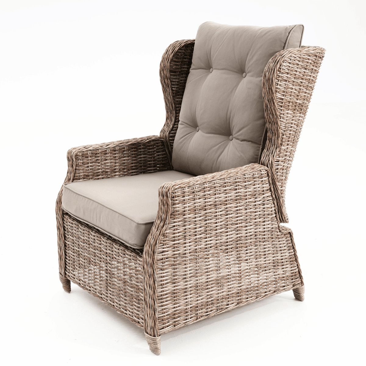 Anglesea Recliner 4pce Lounge Setting with Adjustable Height Table - Marina - Lume Outdoor Living