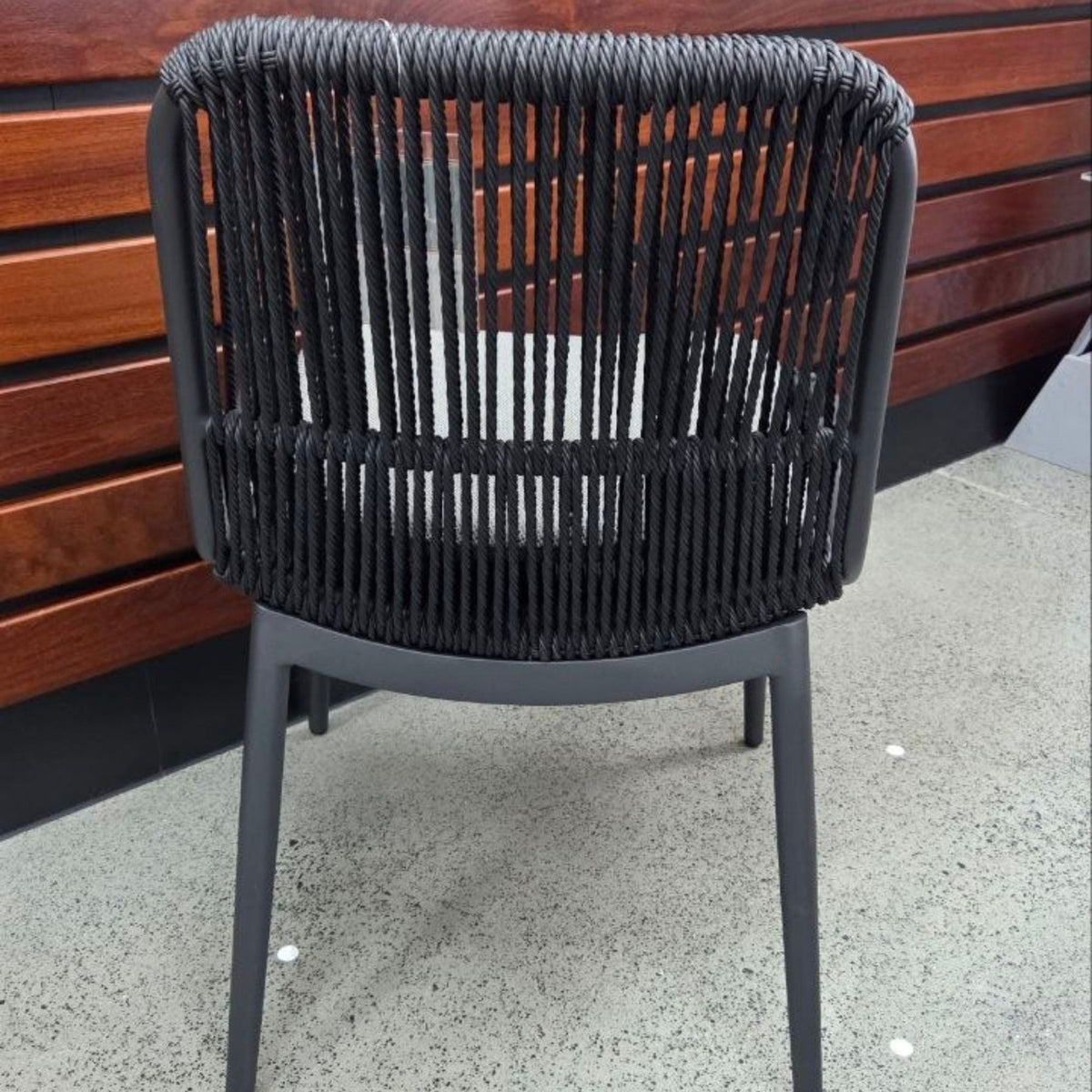 Arona Armless Dining Chair - Charcoal - Lume Outdoor Living