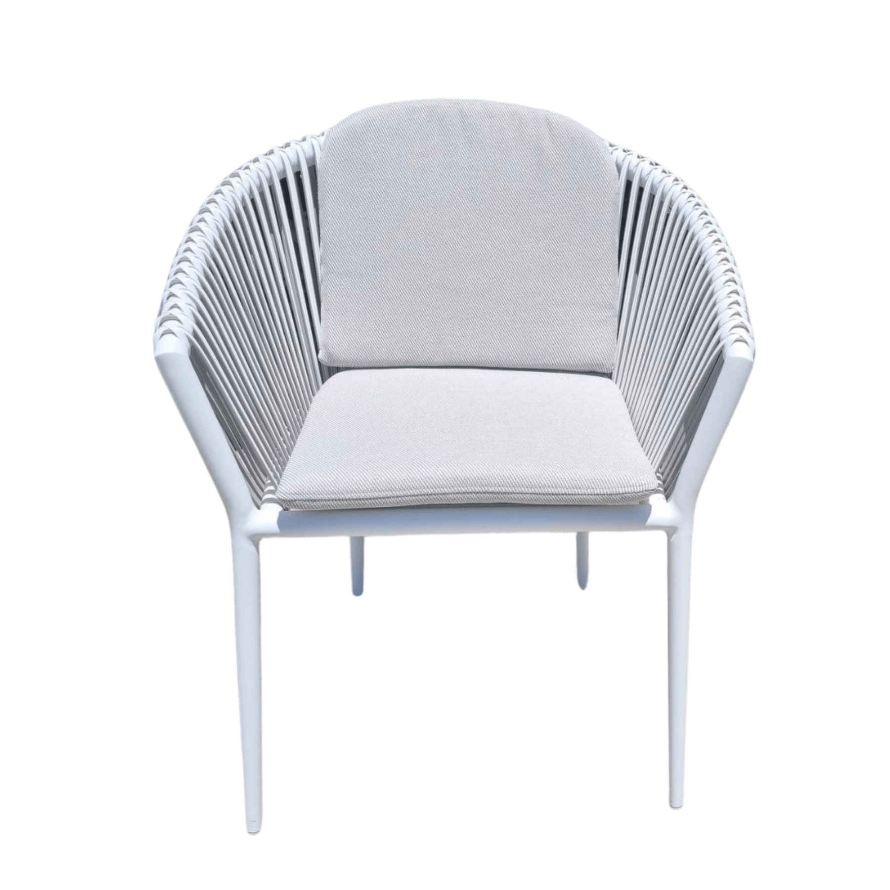 Artemis Outdoor Dining Chair - White Peapod - Lume Outdoor Living