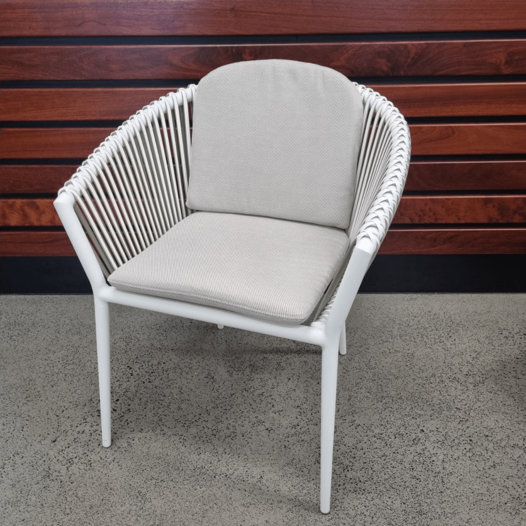 Artemis Outdoor Dining Chair - White Peapod - Lume Outdoor Living