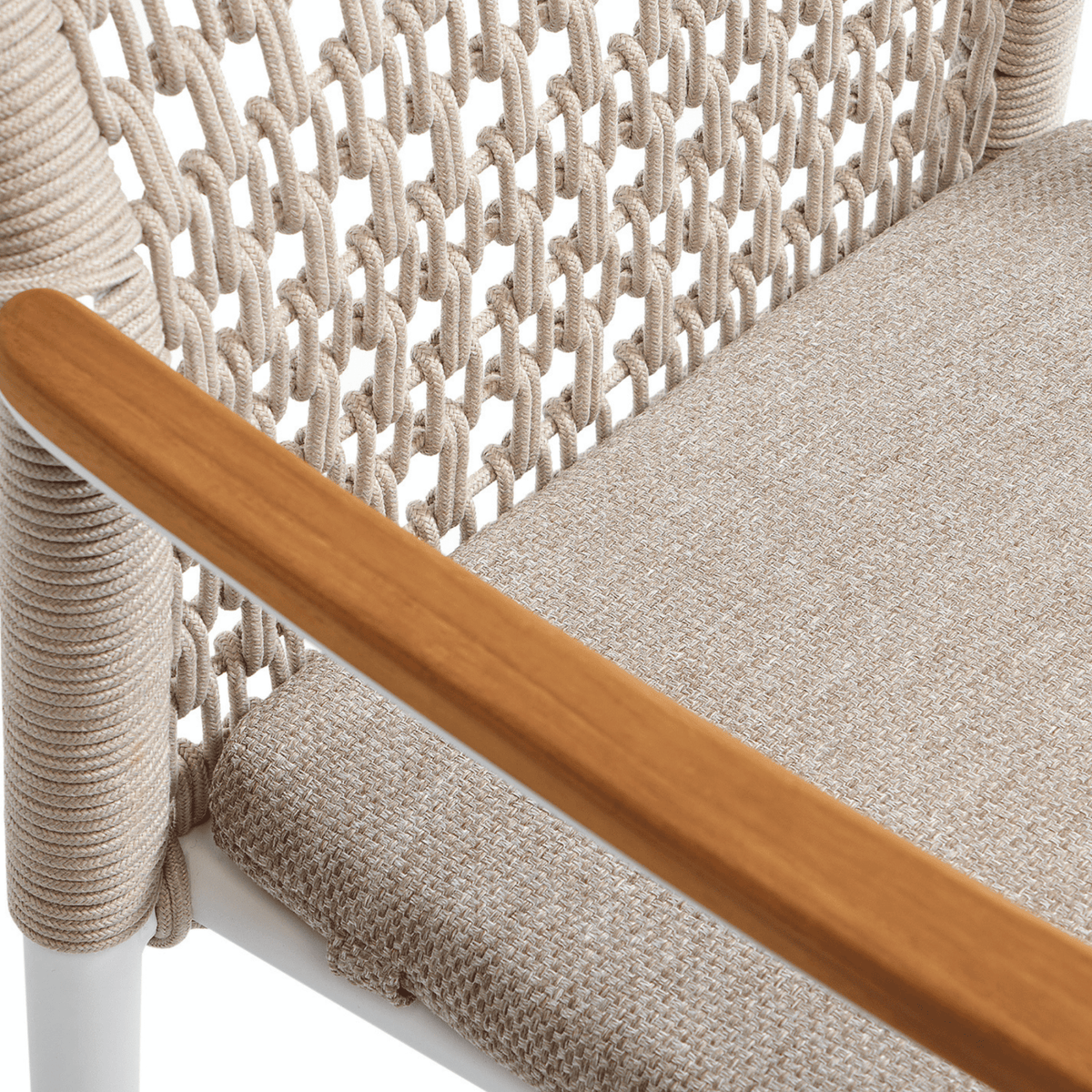Ashton & Addis Rope 220x100cm 7pce Dining Setting - Lume Outdoor Living