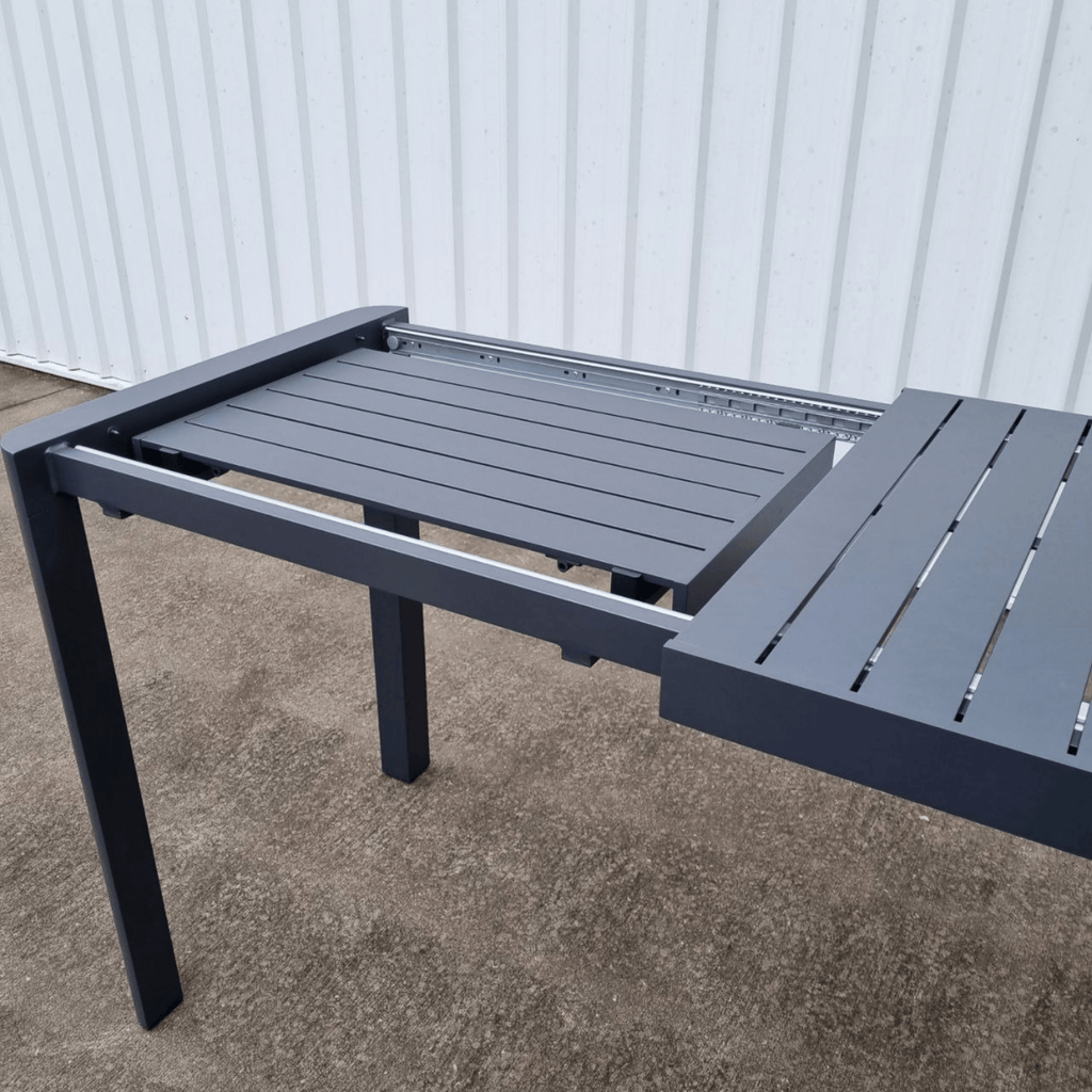 Azura Outdoor Extendable Bar Table - gunmetal