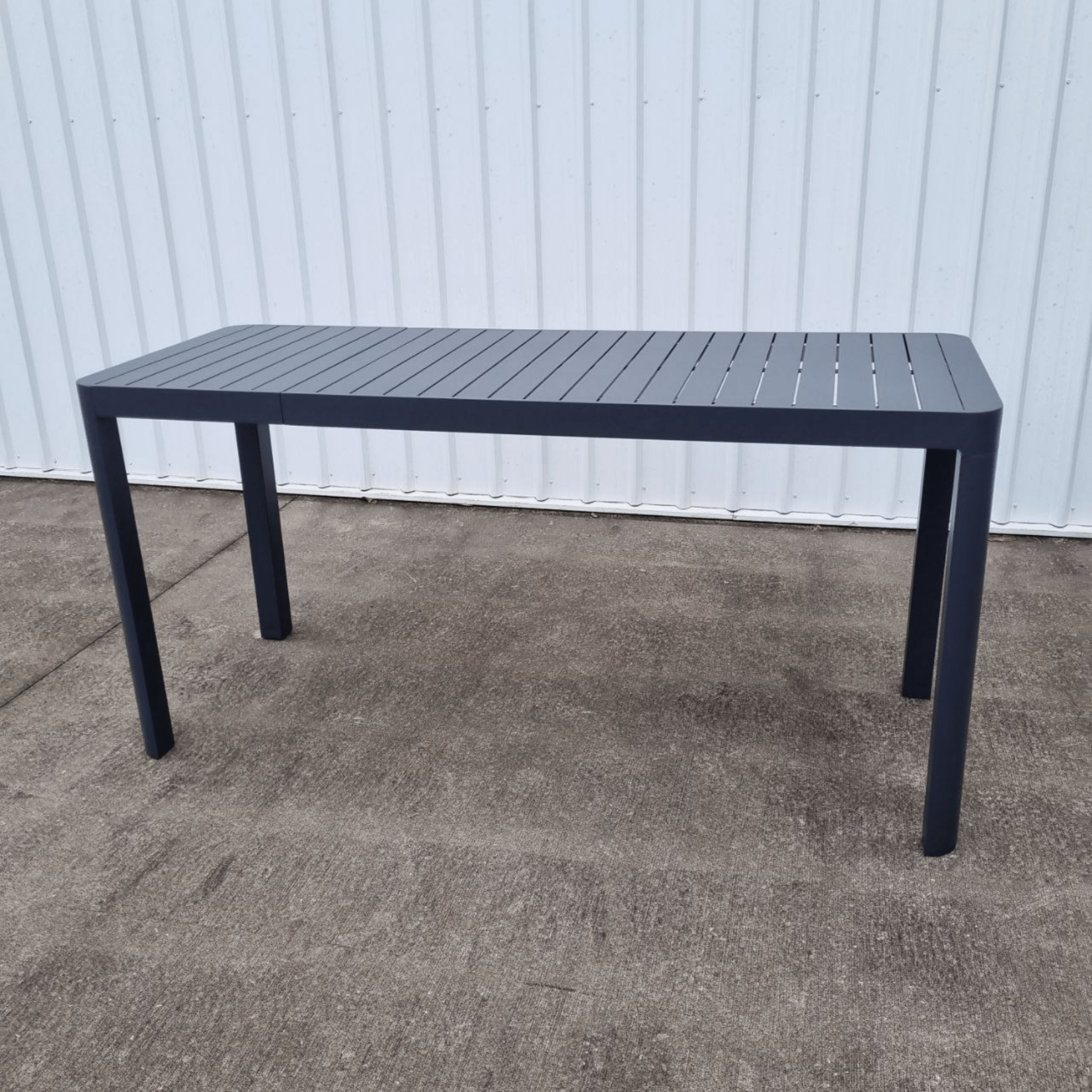 Azura Outdoor Extendable Bar Table - gunmetal