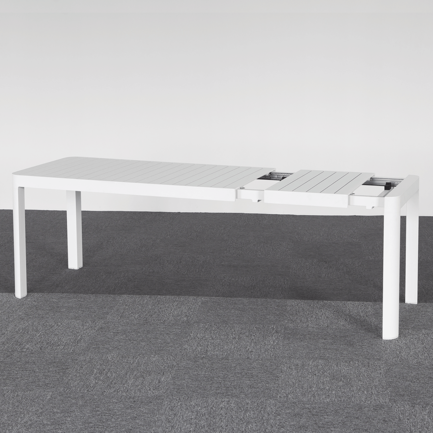 Azura Outdoor Extendable Dining Table - white - Lume Outdoor Living