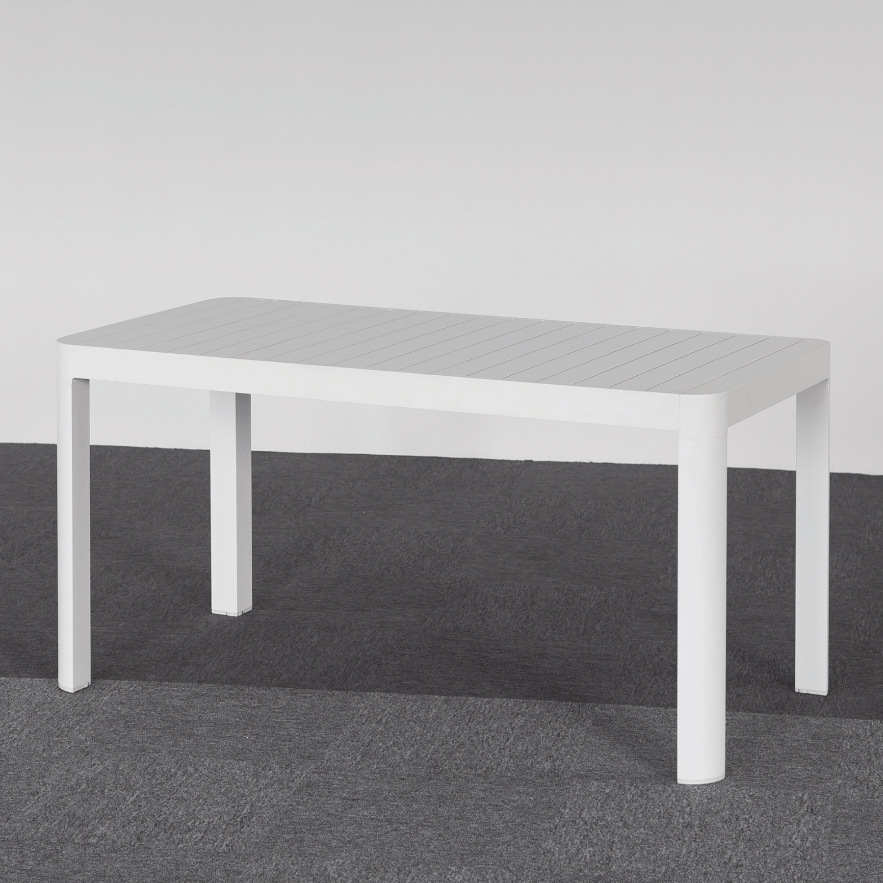 Azura Outdoor Extendable Dining Table - white - Lume Outdoor Living