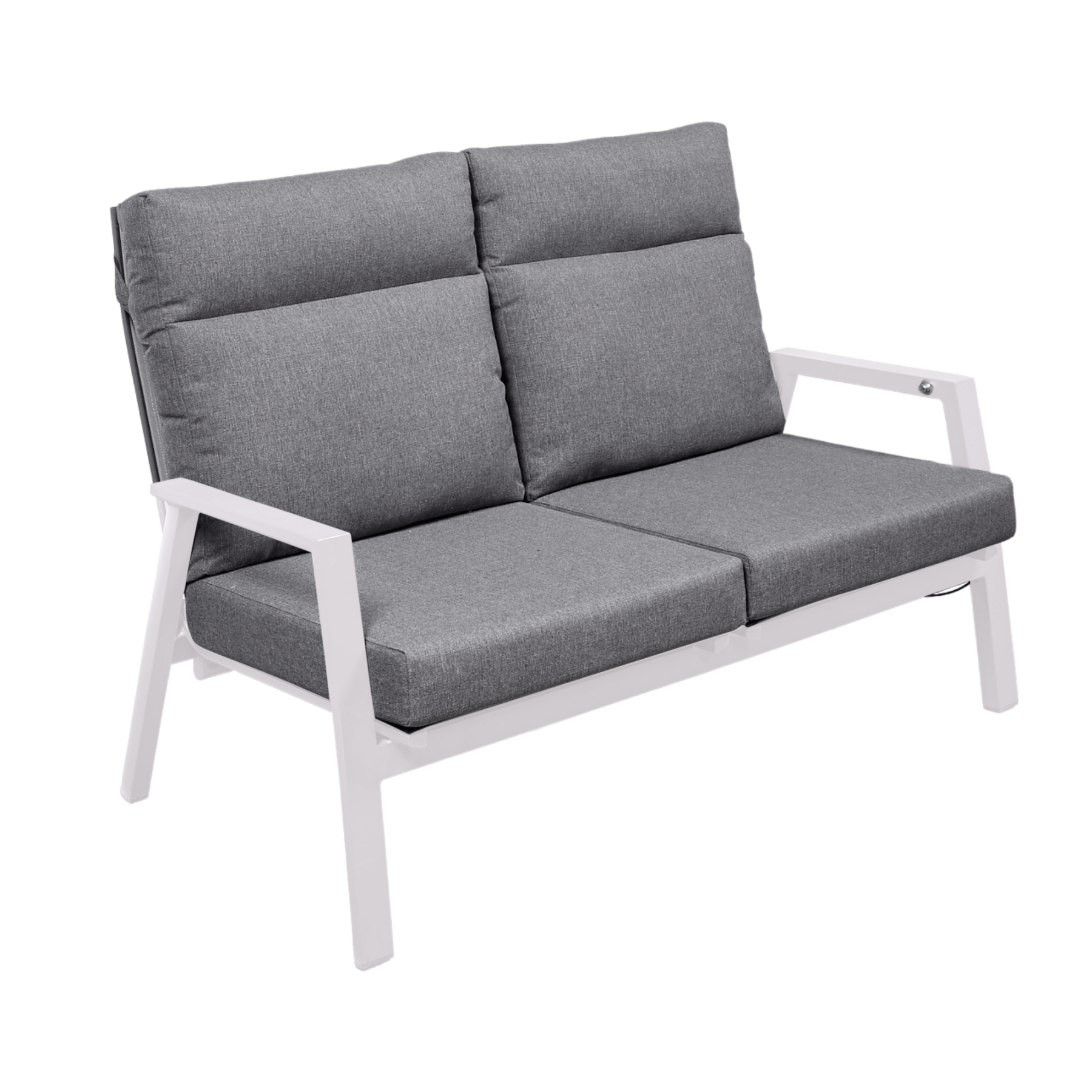 Ballina twin seat recliner chair - white - Lume Outdoor Living