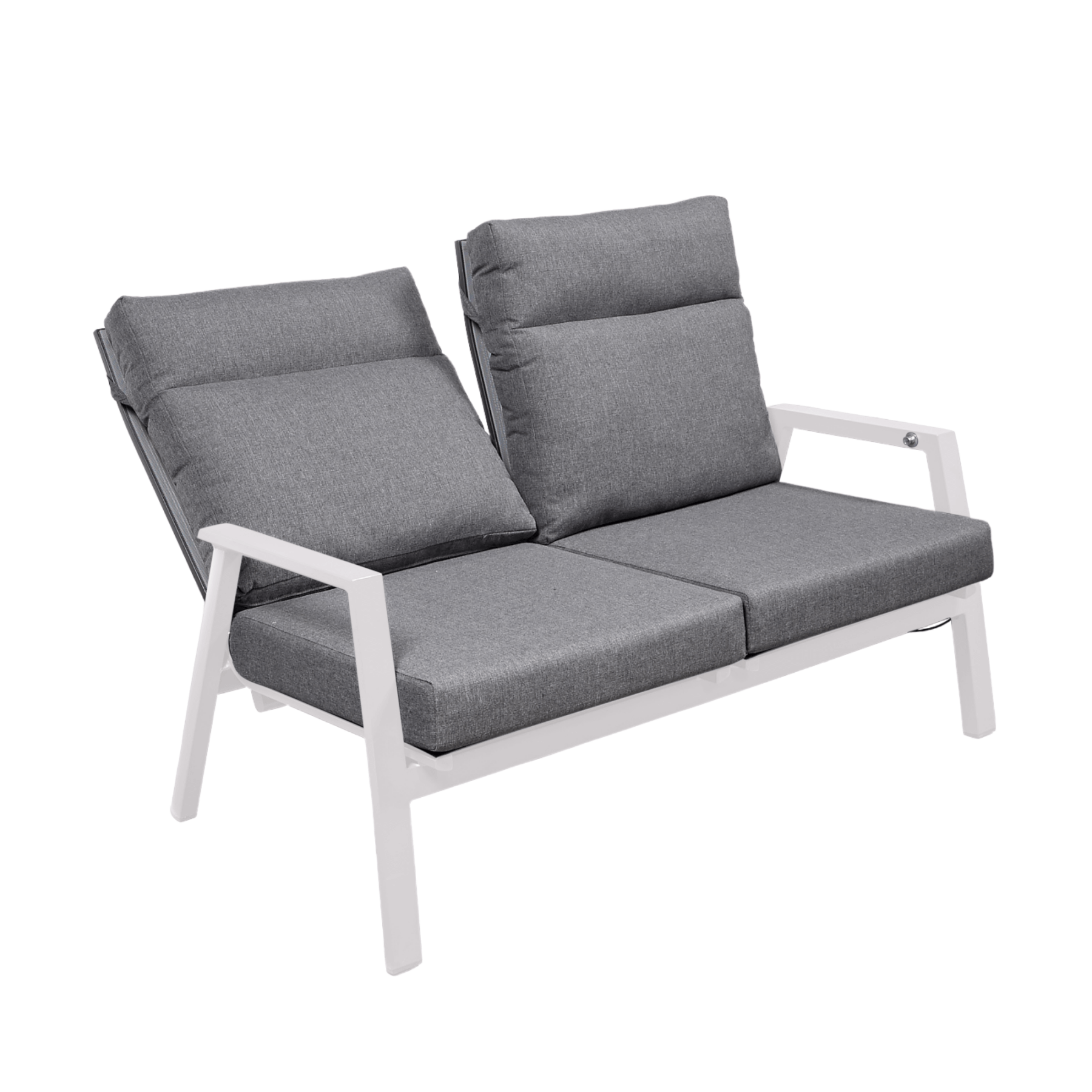 Ballina twin seat recliner chair - white - Lume Outdoor Living