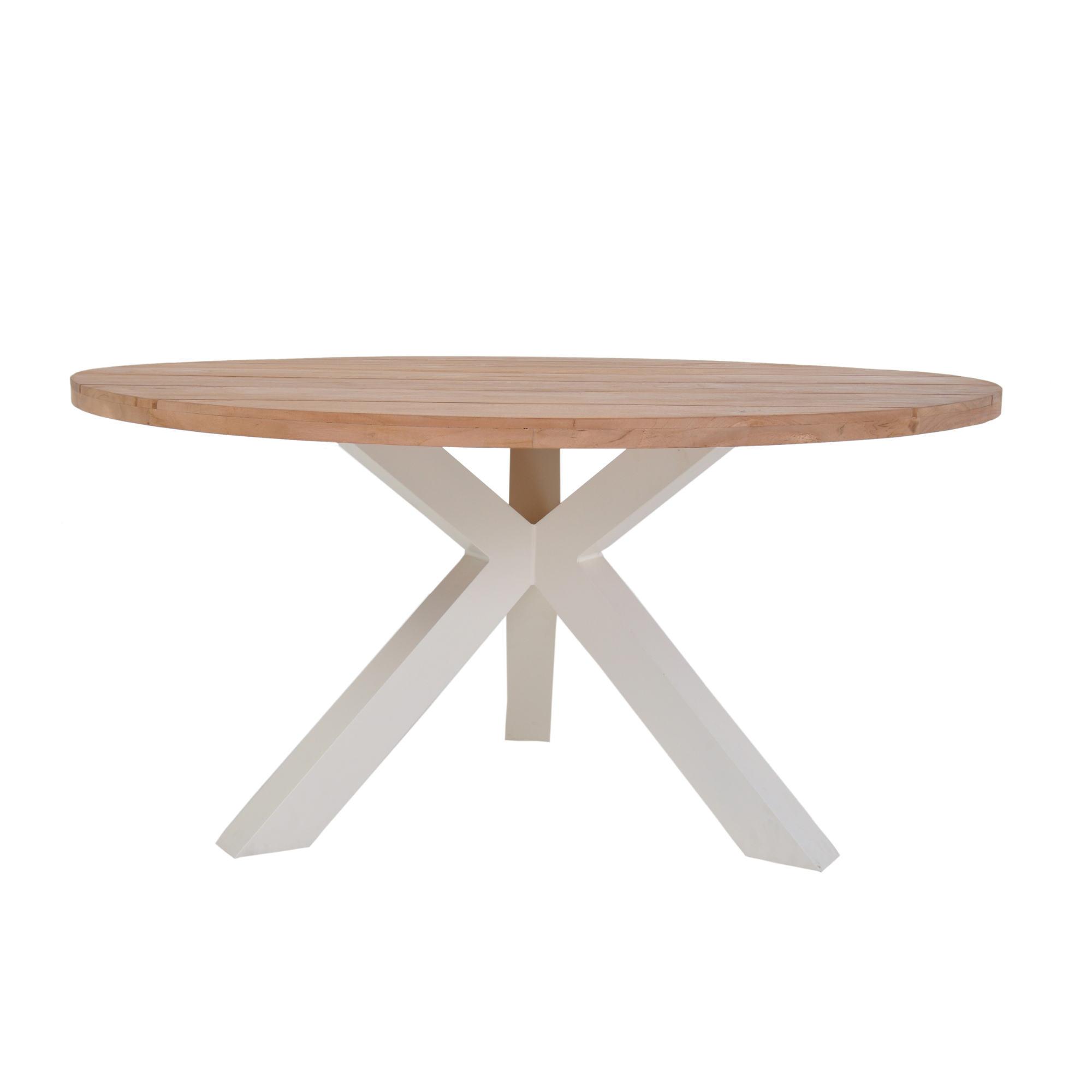 Beauville teak table - round outdoor dining table