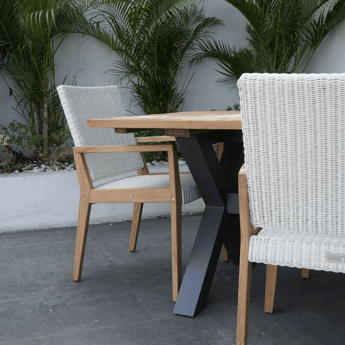 Bellona & Winton 210x100cm 7pce Dining Setting - Lume Outdoor Living