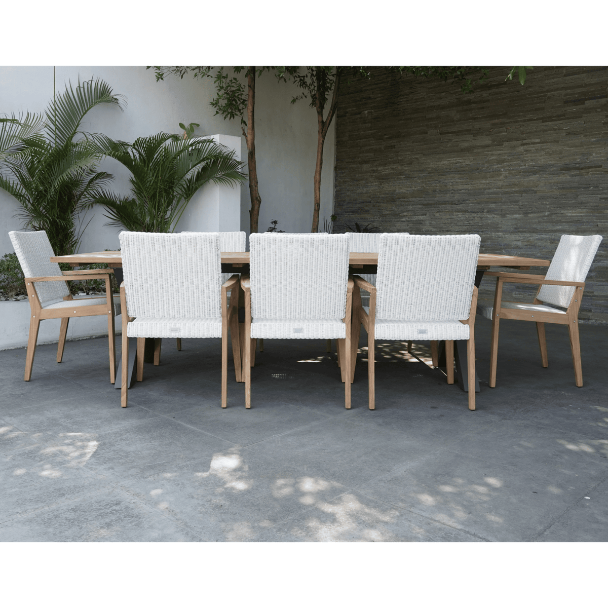 Bellona & Winton 270x100cm 9pce Dining Setting - Lume Outdoor Living