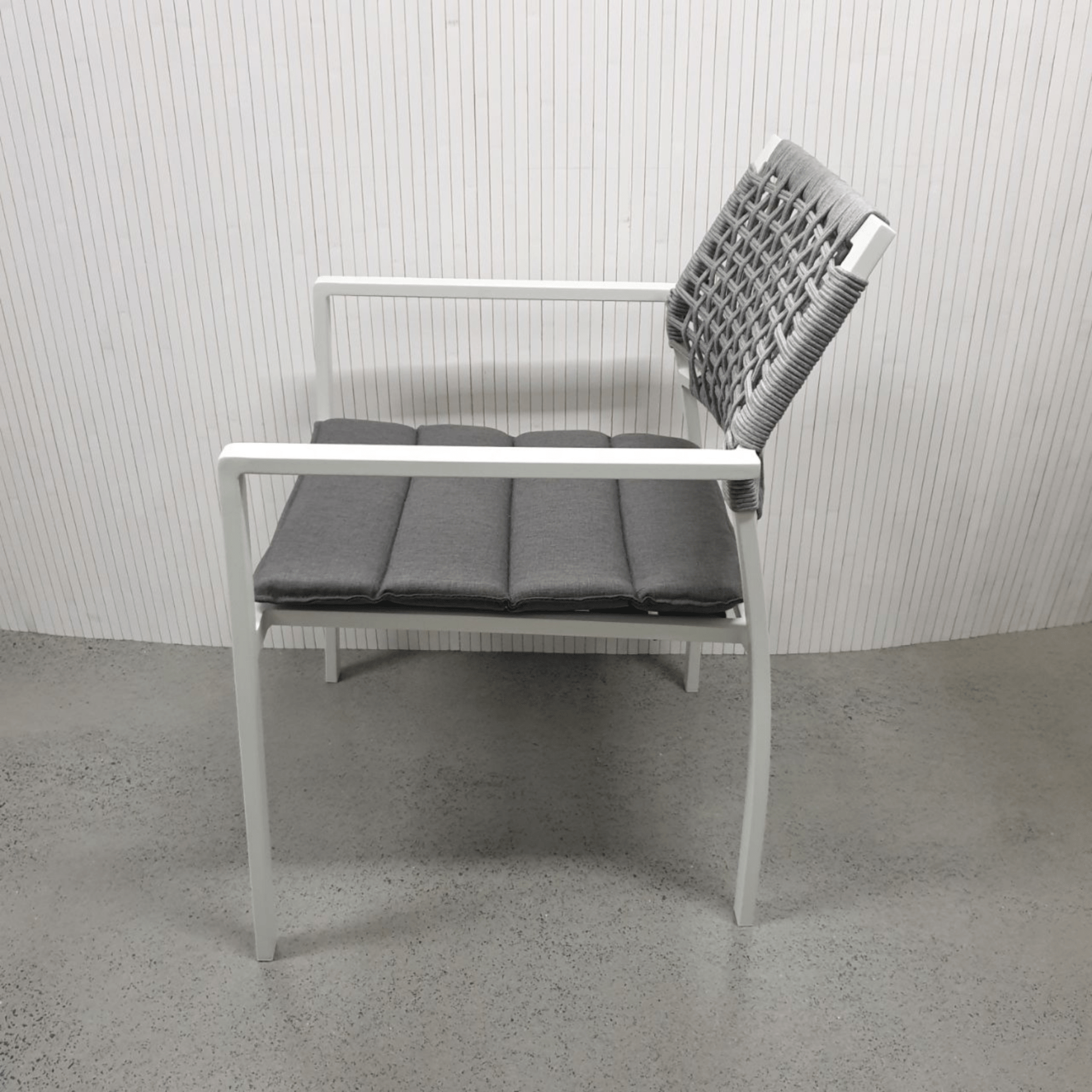 Bretagne outdoor dining chair - white - Lume Outdoor Living