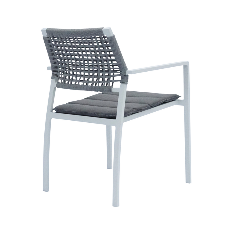 Bretagne outdoor dining chair - white