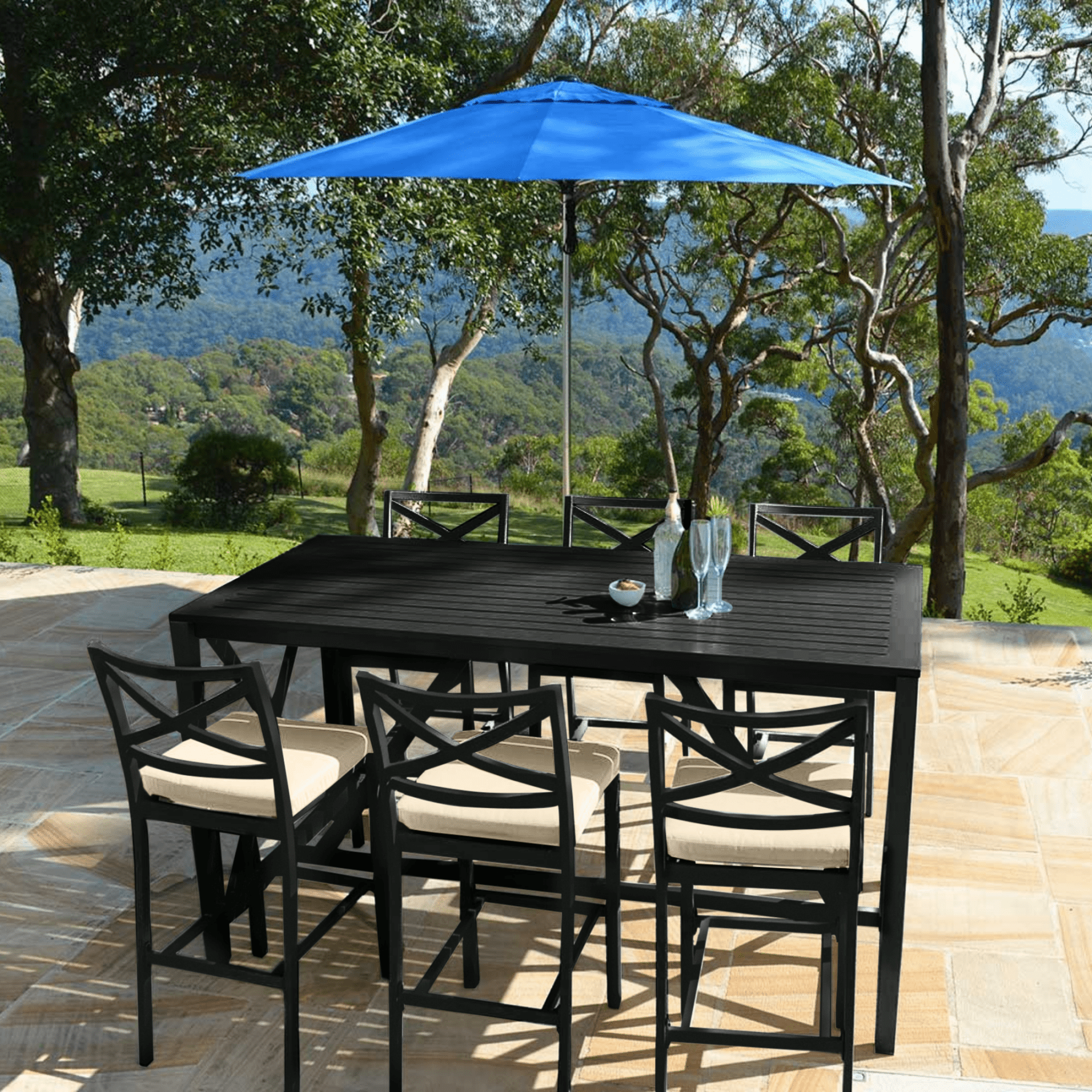 Bridgeport 7 piece Outdoor Bar Setting - Lume Outdoor Living