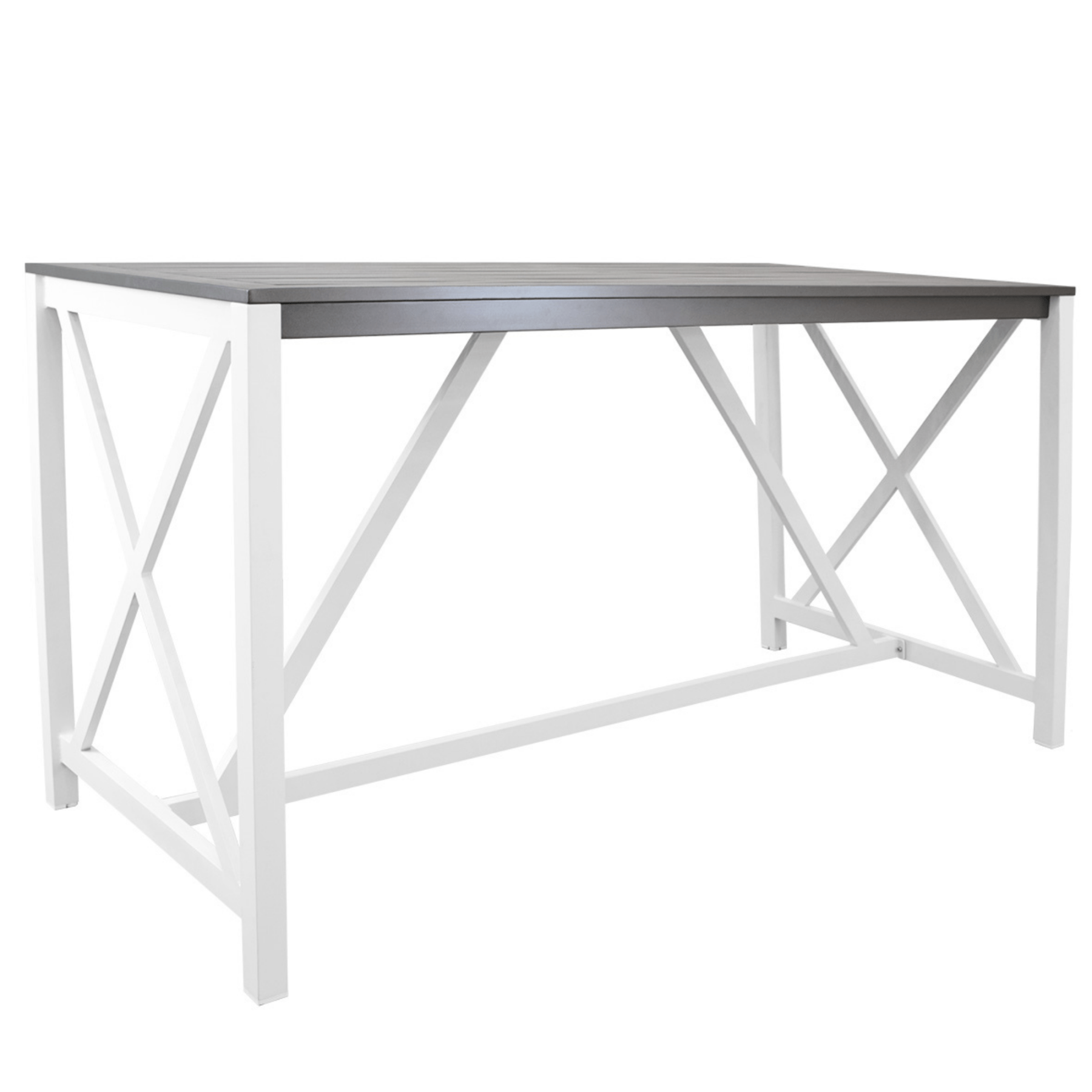 Bridgeport outdoor bar table - white - Lume Outdoor Living