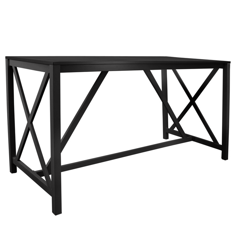 Bridgeport outdoor bar table - black