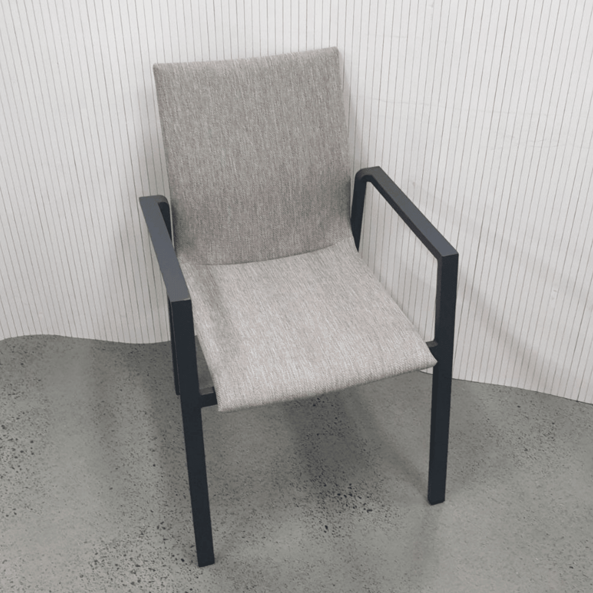 Bronte Dining Chair - Charcoal/Taupe - Lume Outdoor Living