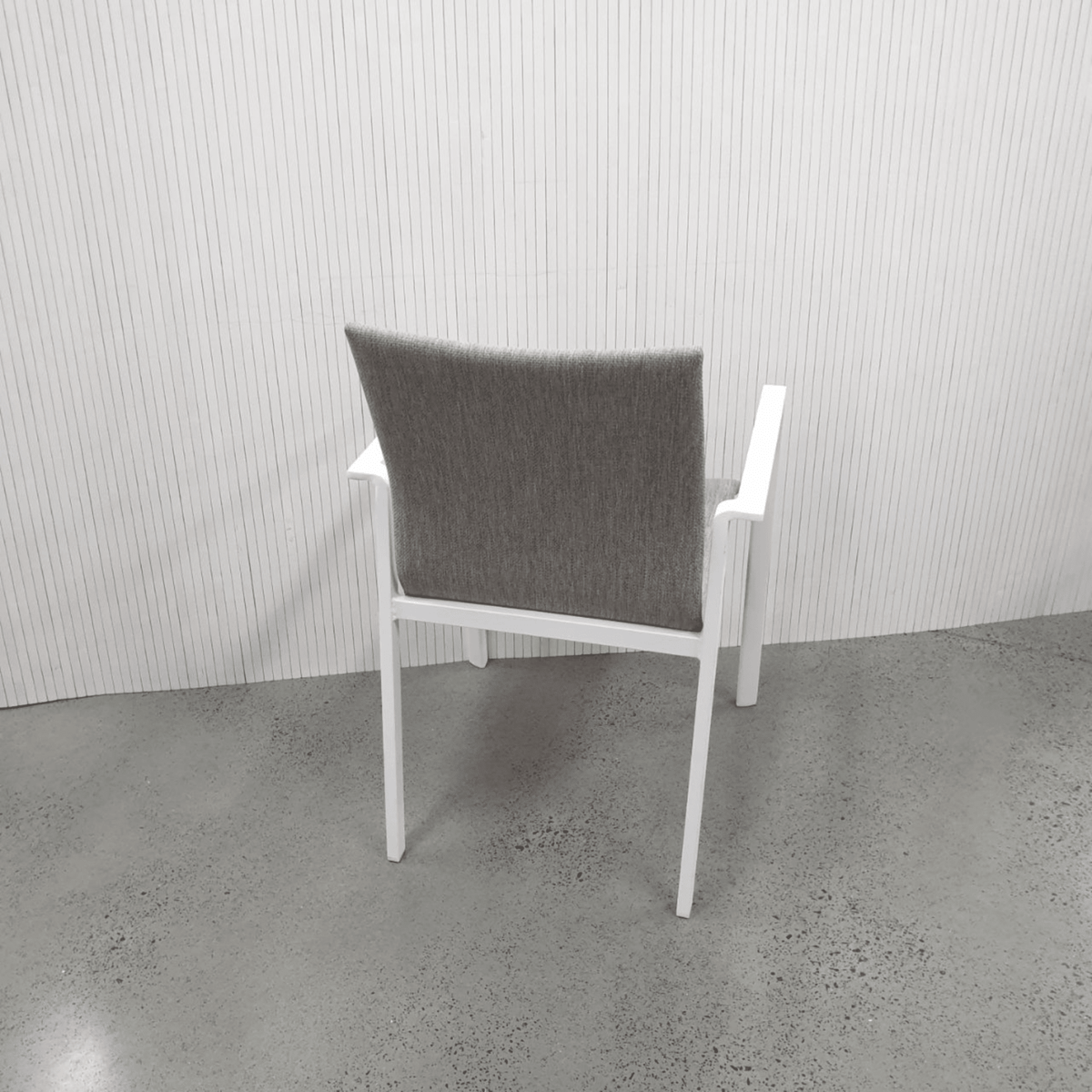 Bronte Dining Chair - White/Taupe - Lume Outdoor Living