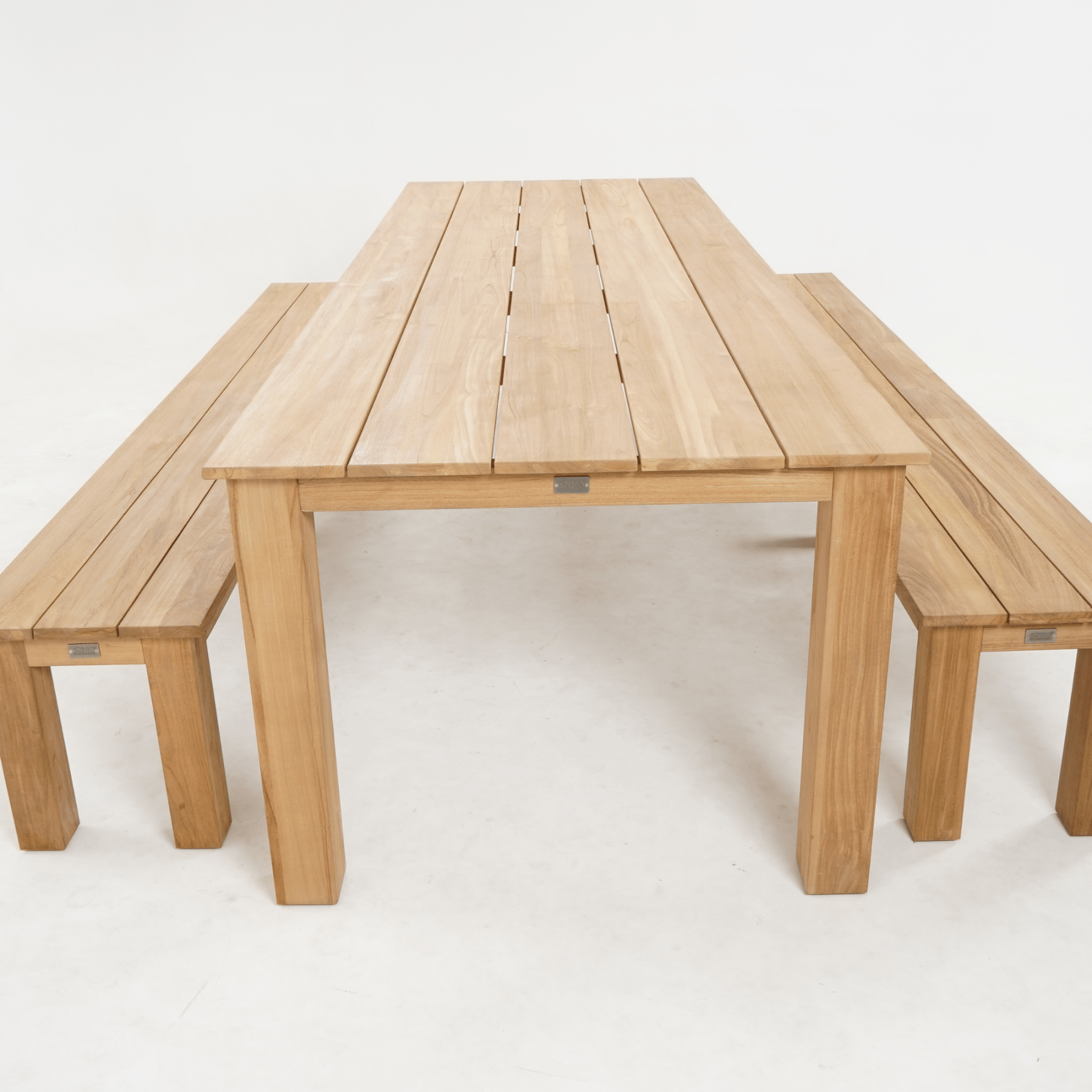 Brooklyn 300cm Table and Brooklyn Bench 3 - piece Outdoor Dining Setting - Lume Outdoor Living