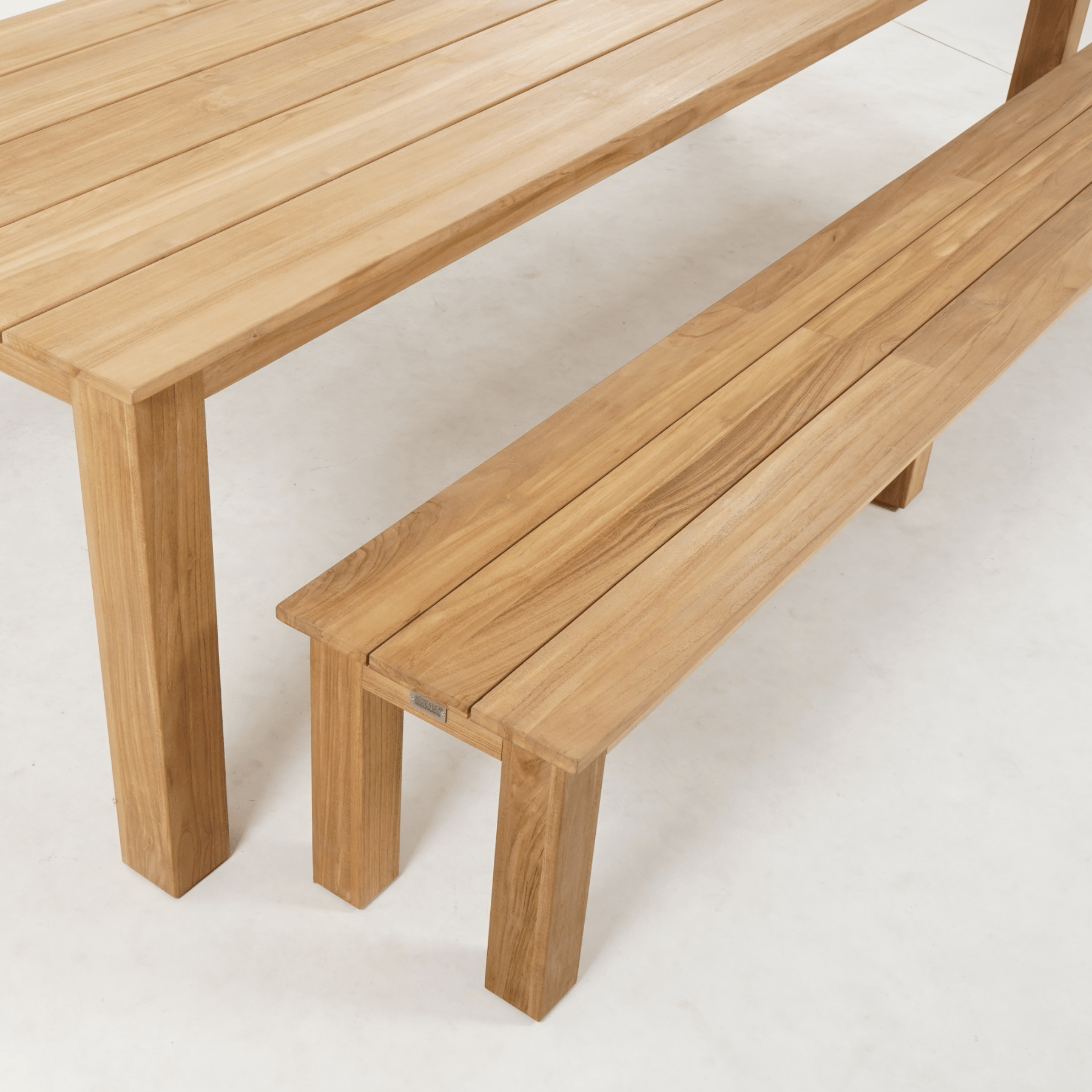 Brooklyn 300cm Table and Brooklyn Bench 3 - piece Outdoor Dining Setting - Lume Outdoor Living