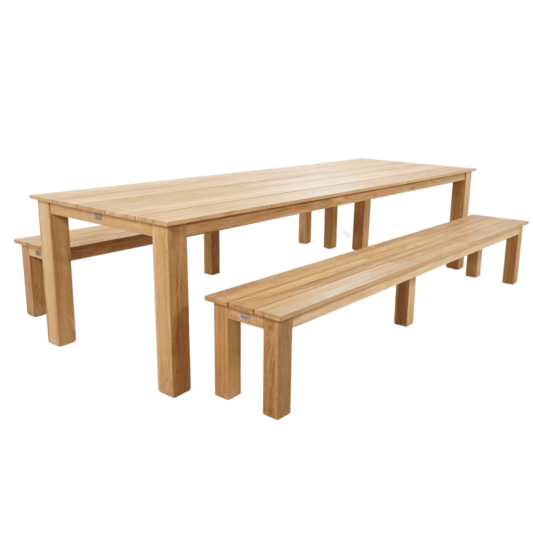 Brooklyn 300cm Table and Brooklyn Bench 3 - piece Outdoor Dining Setting - Lume Outdoor Living