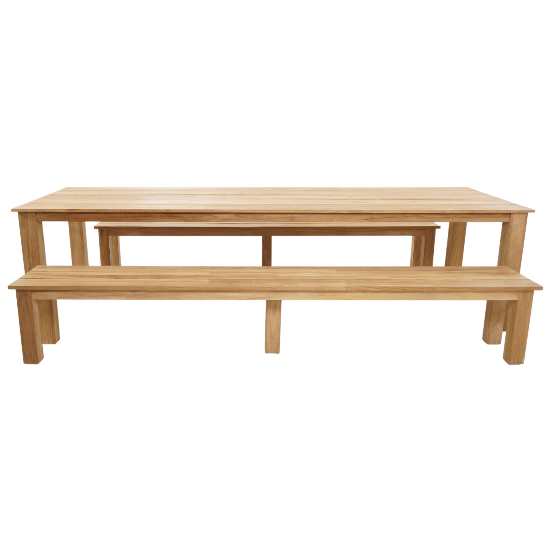 Brooklyn 300cm Table and Brooklyn Bench 3 - piece Outdoor Dining Setting - Lume Outdoor Living