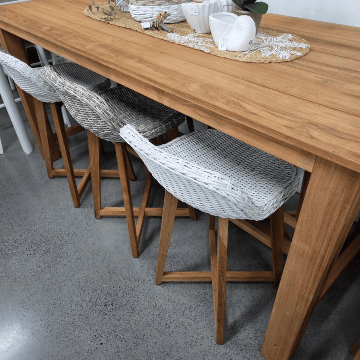 Brooklyn & Danske 210x90cm 7pce Bar Setting - Lume Outdoor Living