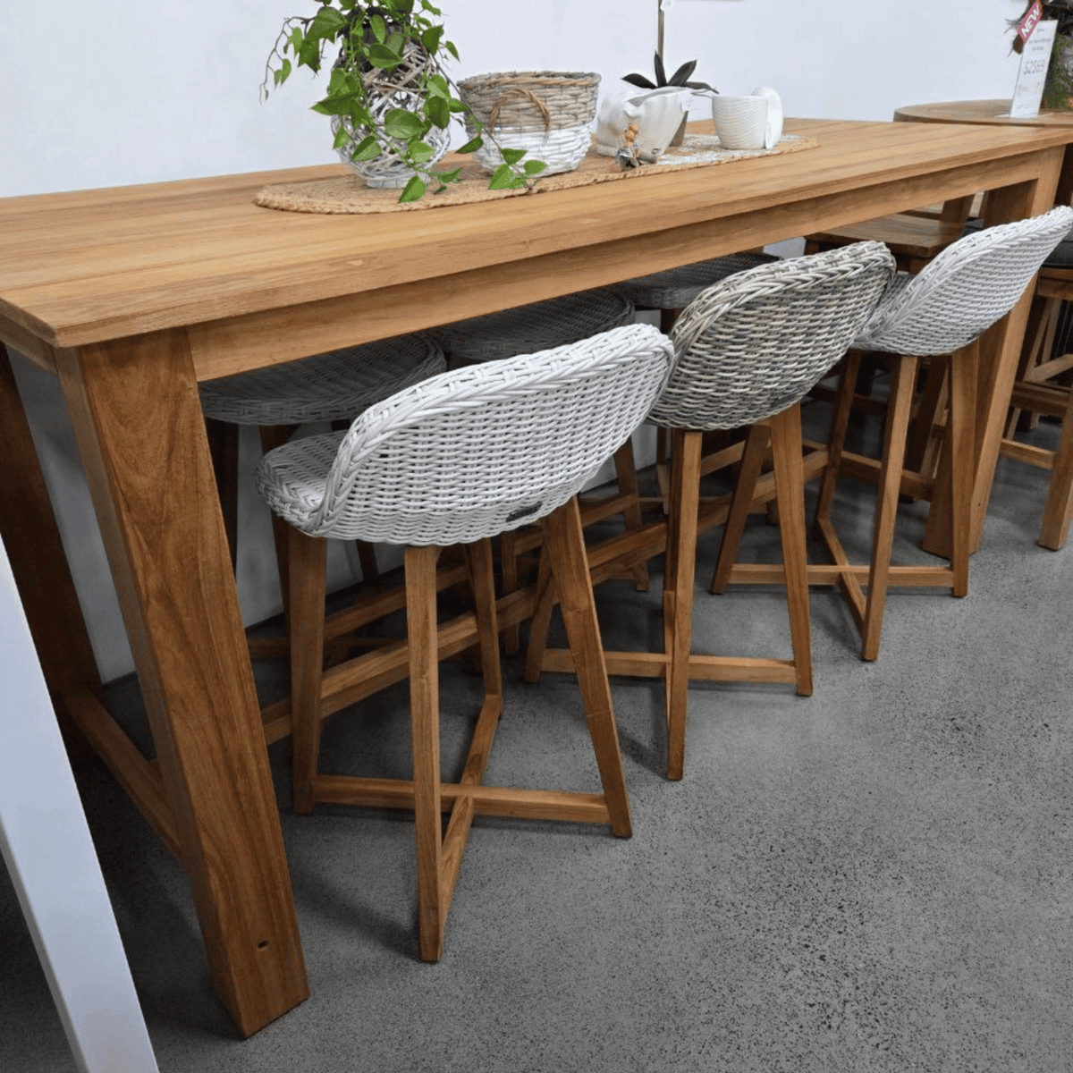 Brooklyn & Danske 210x90cm 7pce Bar Setting - Lume Outdoor Living