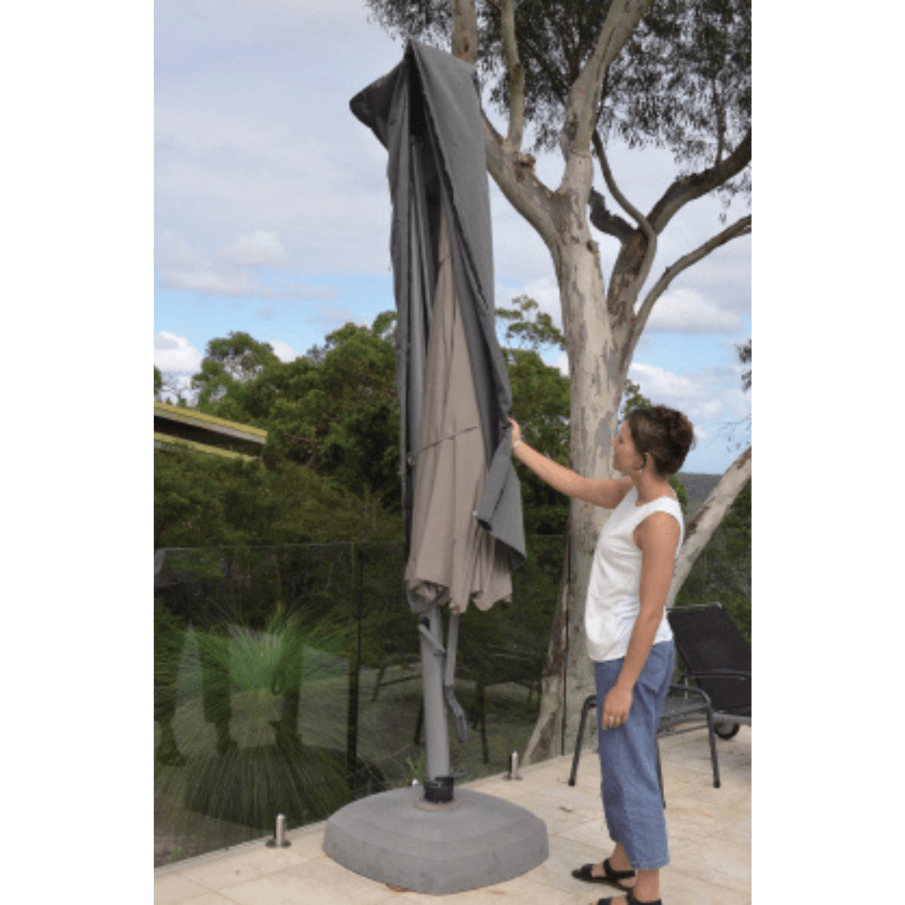 Cantilever Extra Large Easireach Umbrella Protective Cover - Lume Outdoor Living