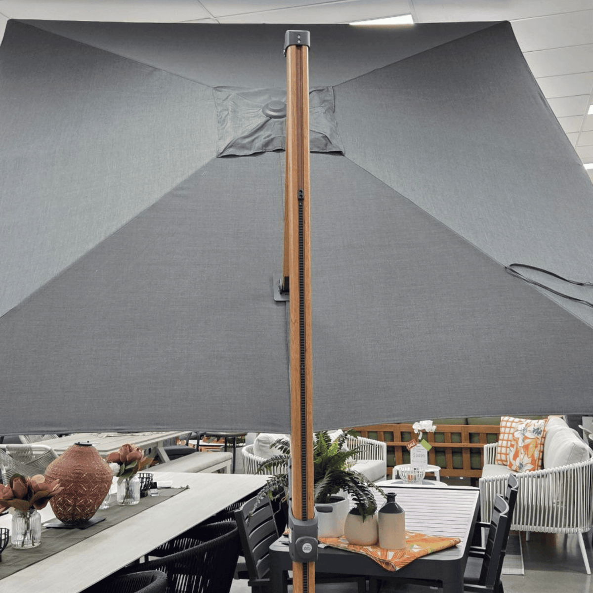 Capella 350cm Octagonal Cantilever Umbrella - Lume Outdoor Living