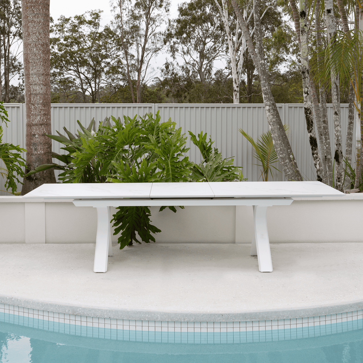 Carson & Arona 240-300x110cm 9pce Dining Setting - Lume Outdoor Living
