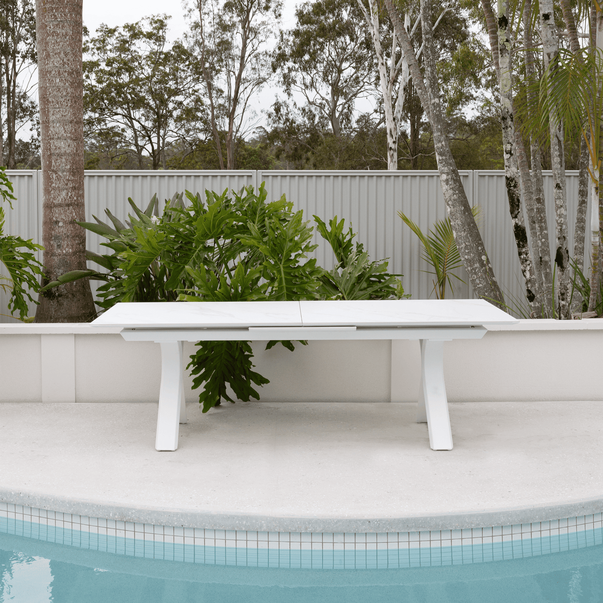Carson & Arona 240-300x110cm 9pce Dining Setting - Lume Outdoor Living