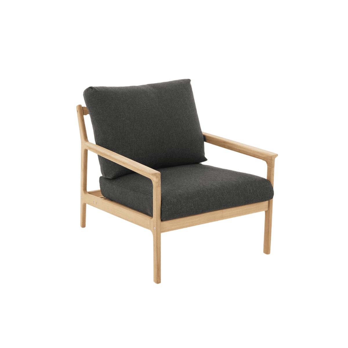 Cuba Single Lounge Chair - Black - Lume Outdoor Living