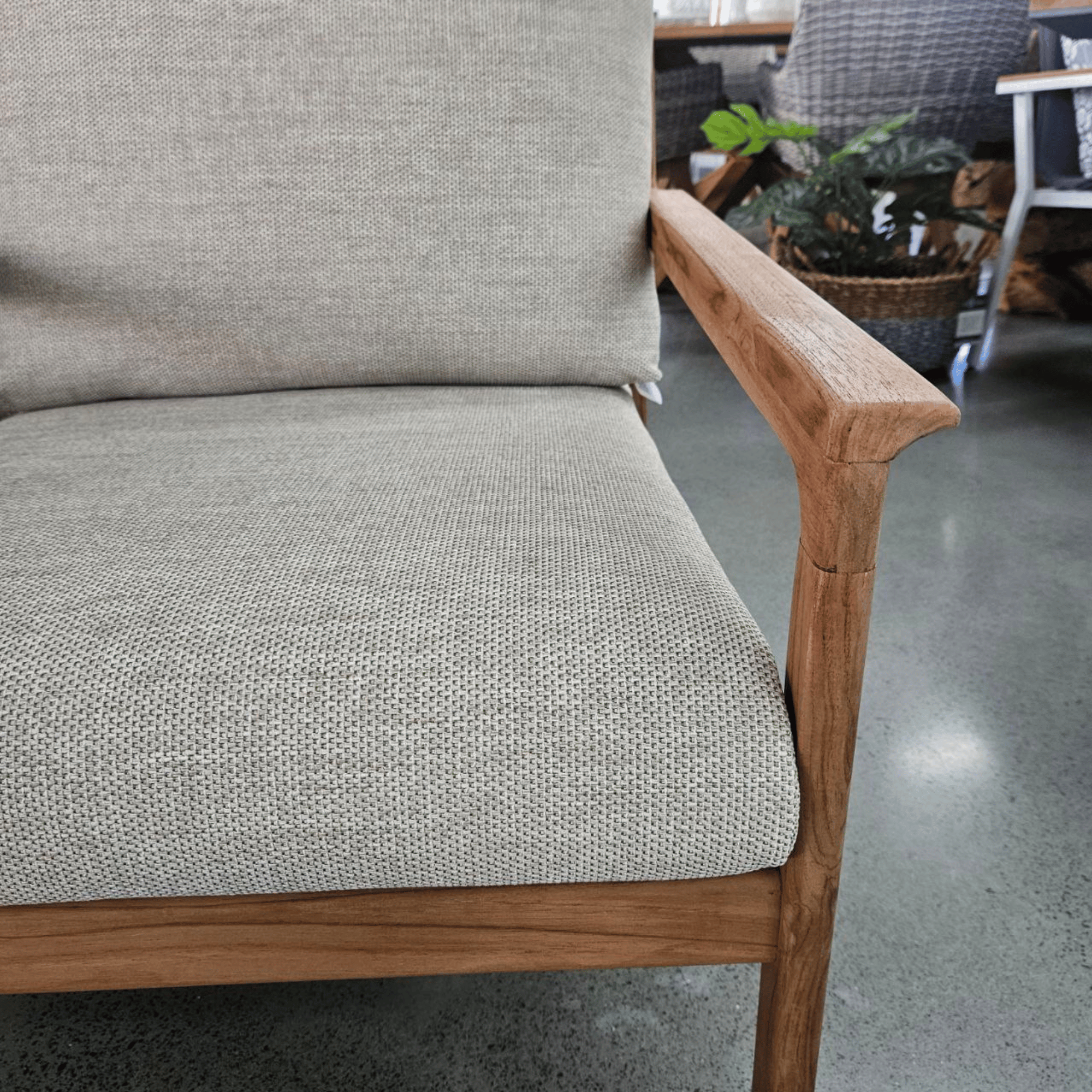 Cuba two-seater teak outdoor lounge