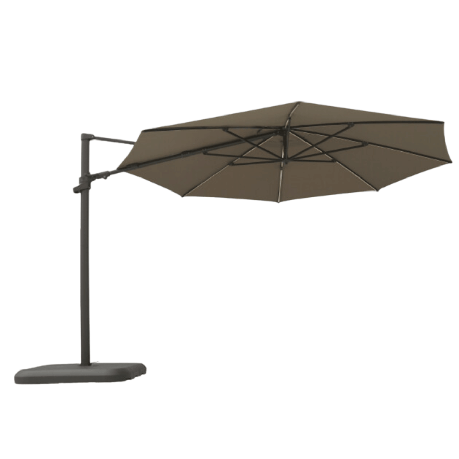 Emery Cantilever Umbrella octagonal 330cm with LED - Lume Outdoor Living