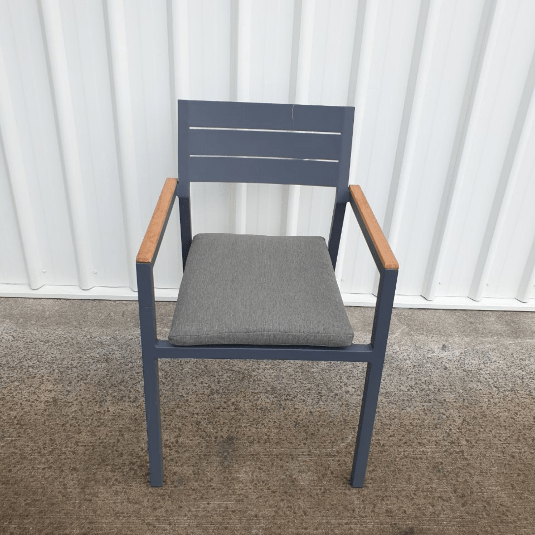 Essex outdoor dining chair - grey - Lume Outdoor Living