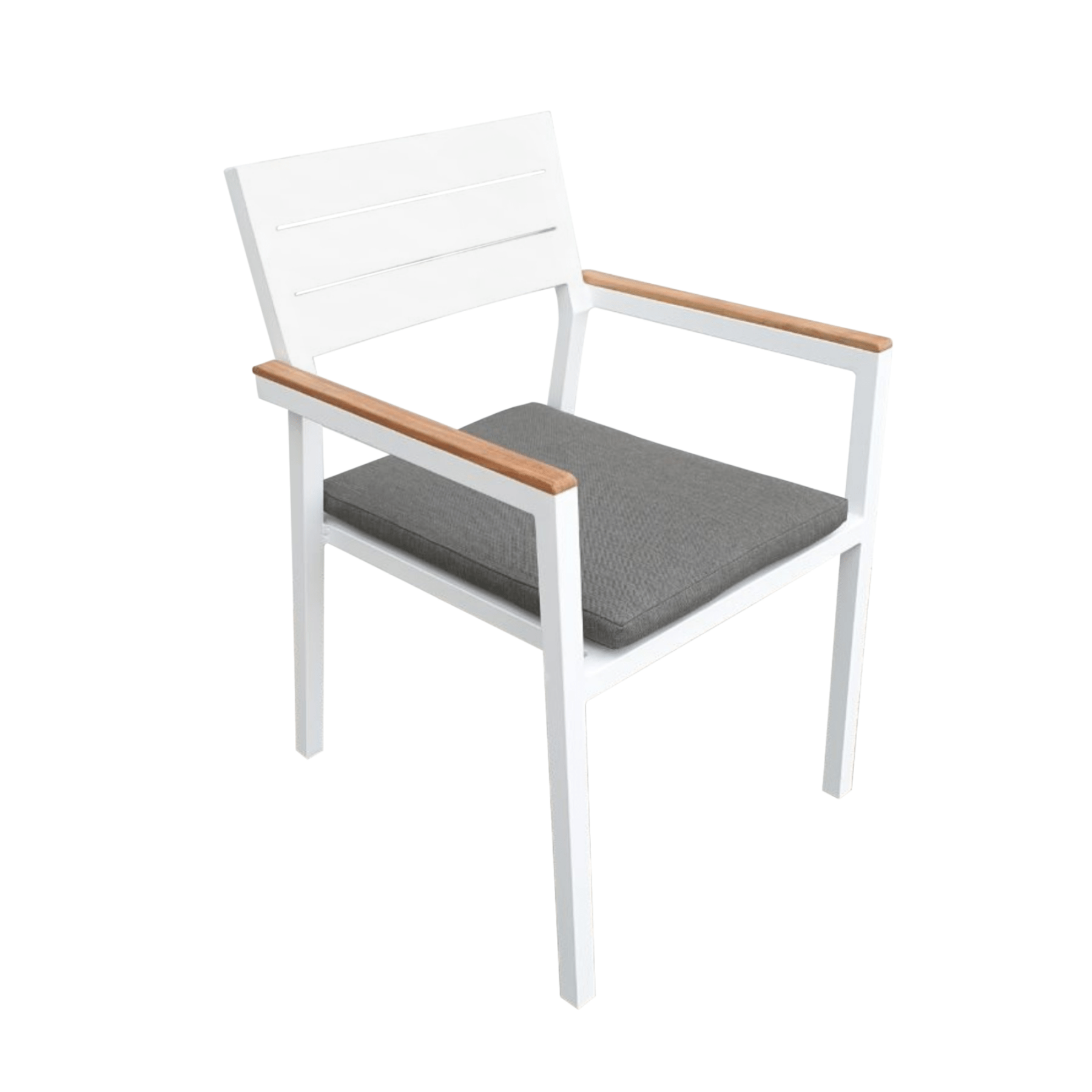 Essex outdoor dining chair - white - Lume Outdoor Living