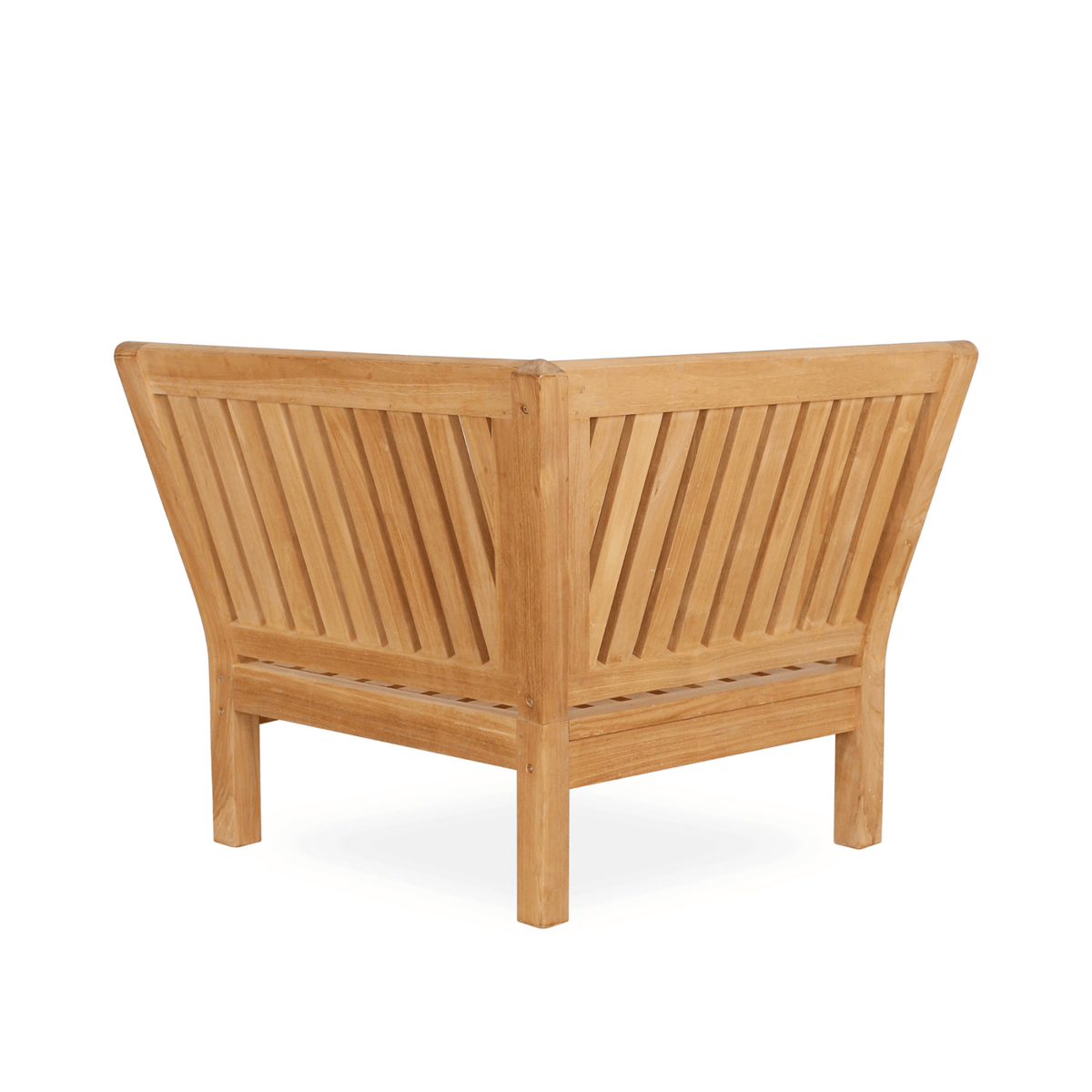 Fiji Corner Single Lounge Chair - Modular - Teak/Dove - Lume Outdoor Living