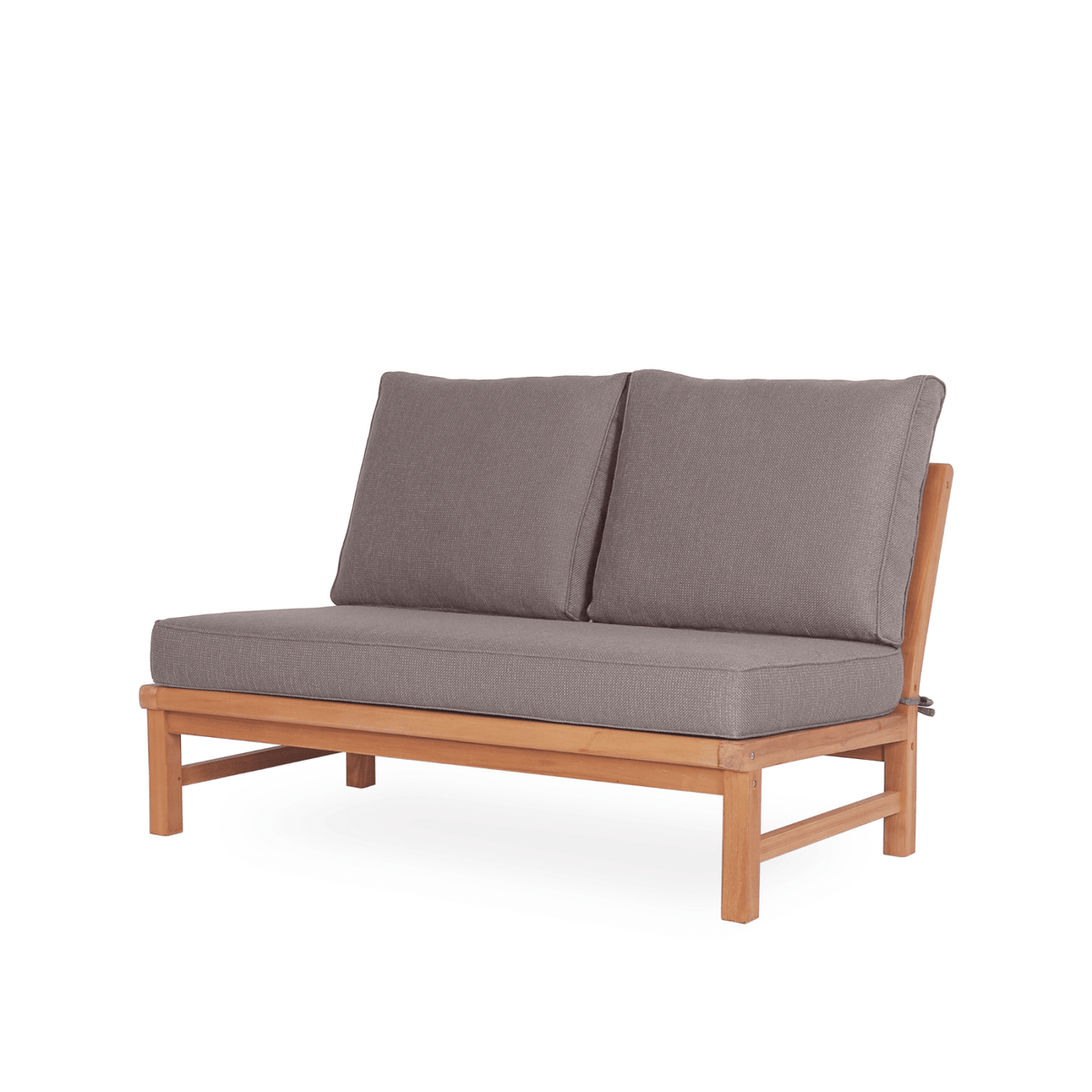 Fiji Modular 2-seater Lounge Chair - Teak/Dove - Lume Outdoor Living