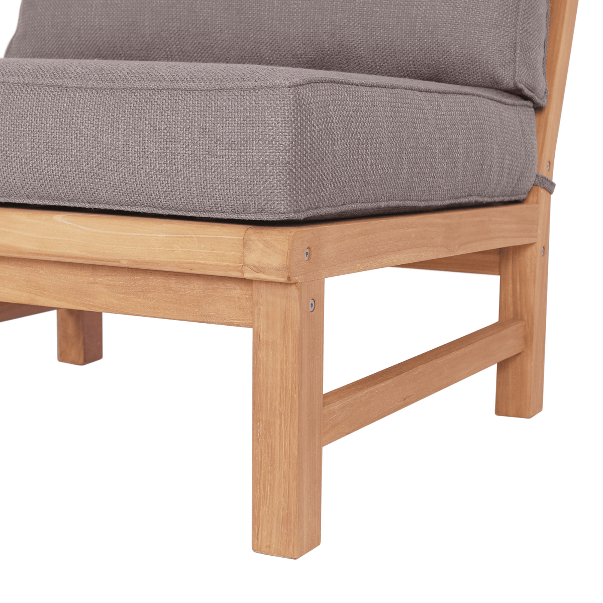 Fiji Modular 4pce Lounge Setting with 3-seater - Teak/Dove - Lume Outdoor Living