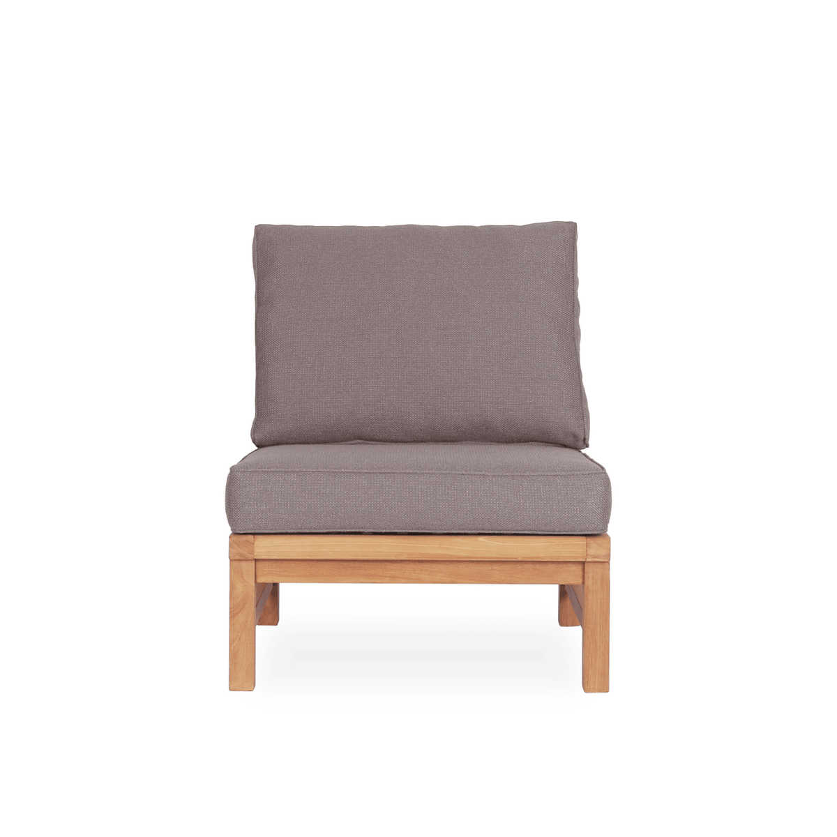 Fiji Modular Single Lounge Chair - Teak/Dove - Lume Outdoor Living