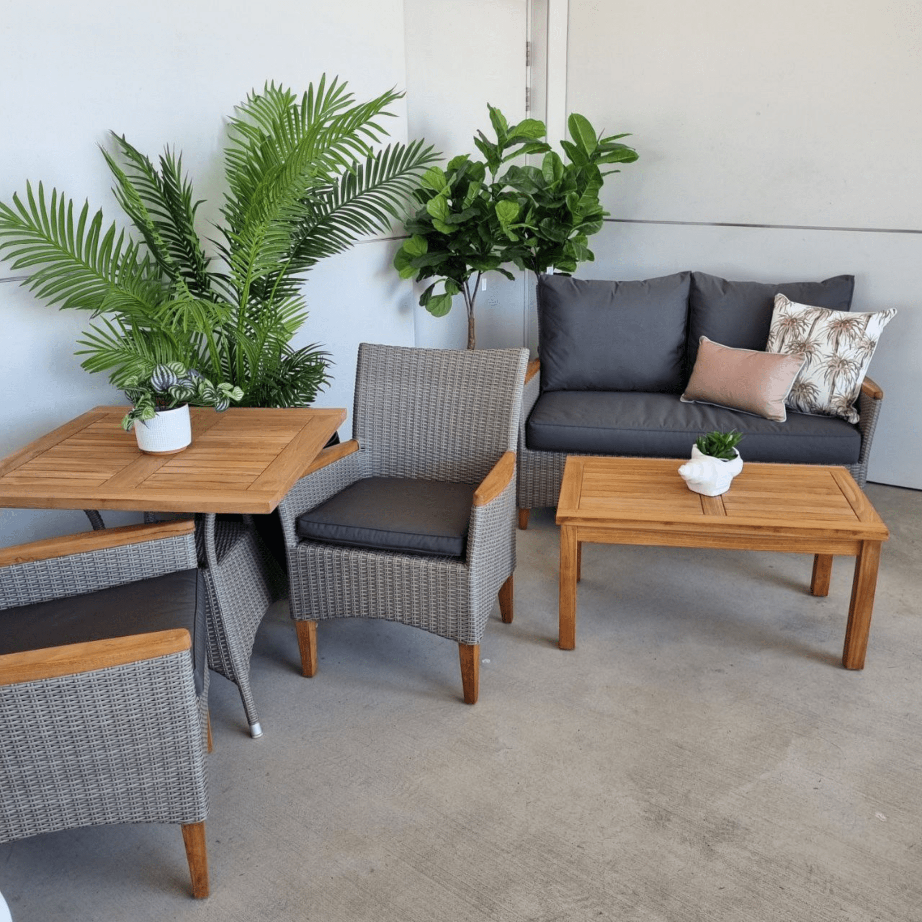 Florence 3piece Dining & 2piece Lounge Bundle - Lume Outdoor Living