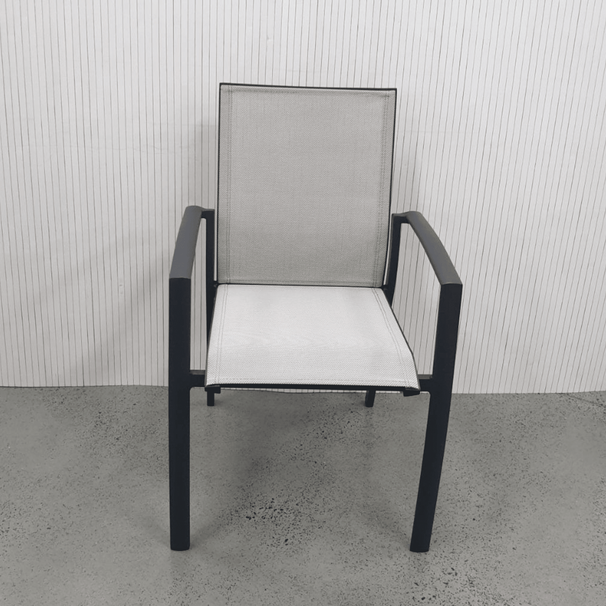 Florida Dining Chair - Charcoal/Beige - Lume Outdoor Living